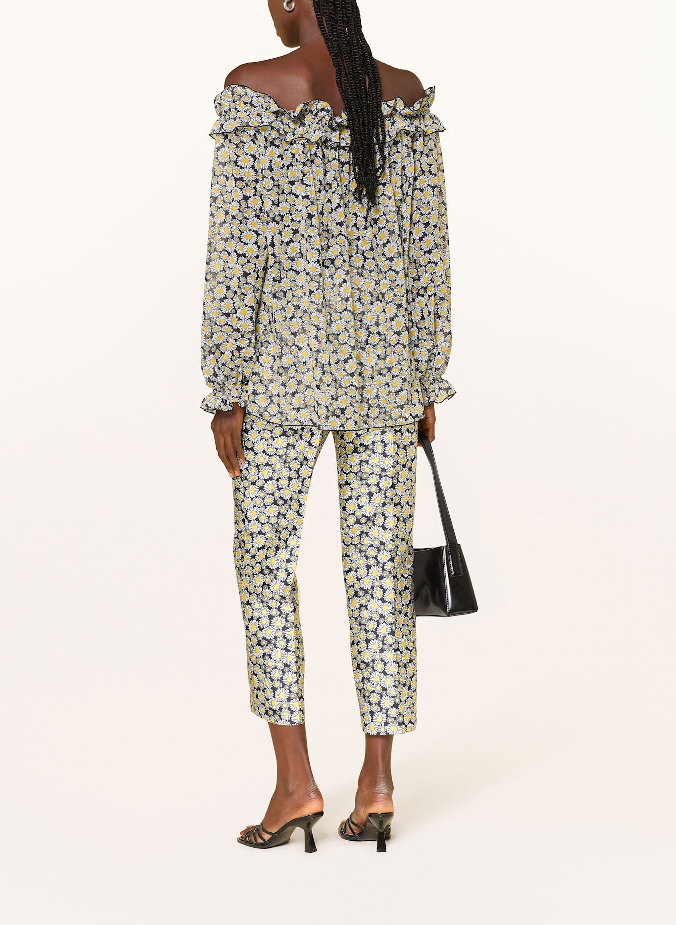 SEM PER LEI 7/8 pants: BLACK / WHITE / YELLOW