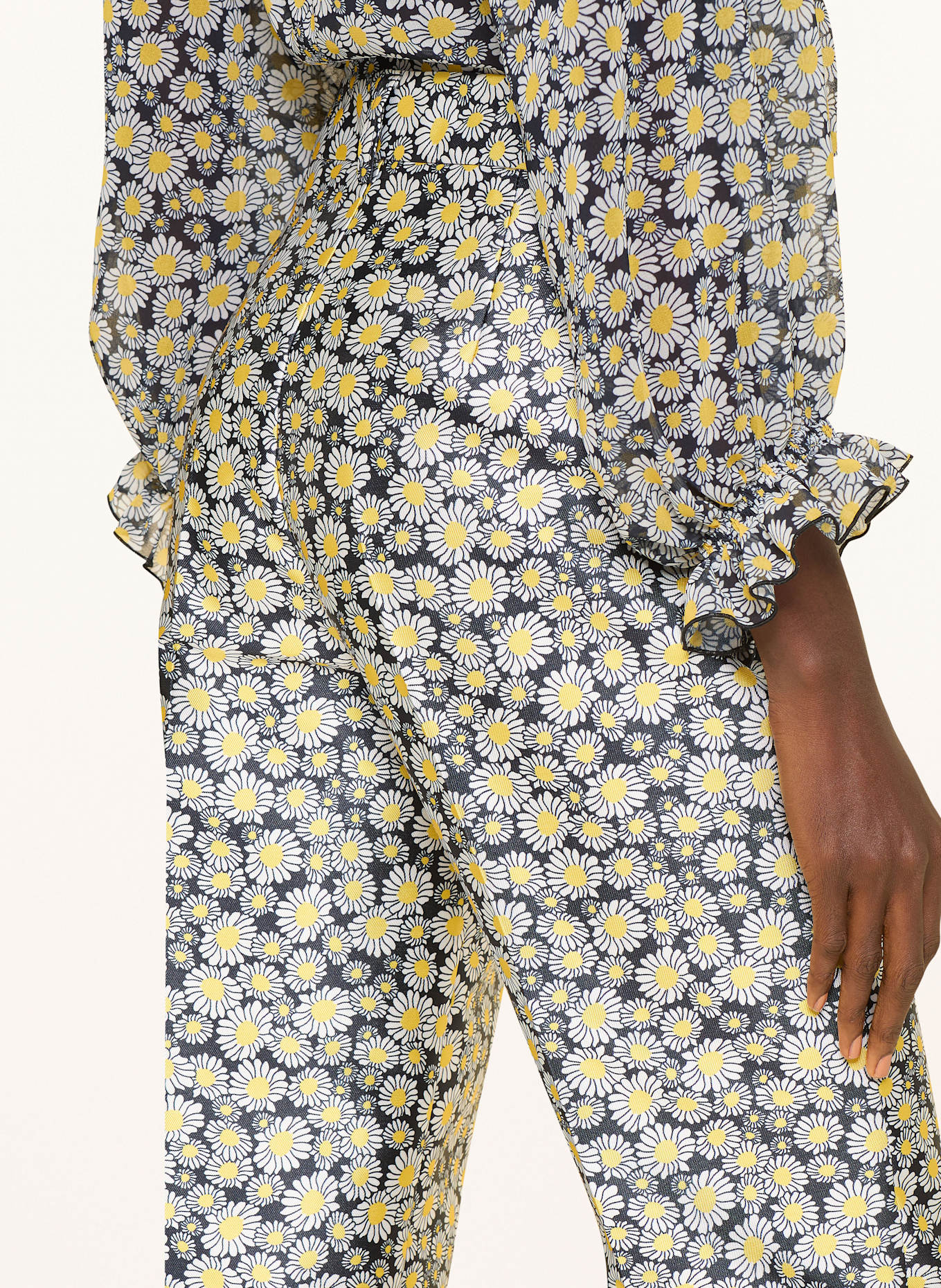 SEM PER LEI 7/8 pants: BLACK / WHITE / YELLOW