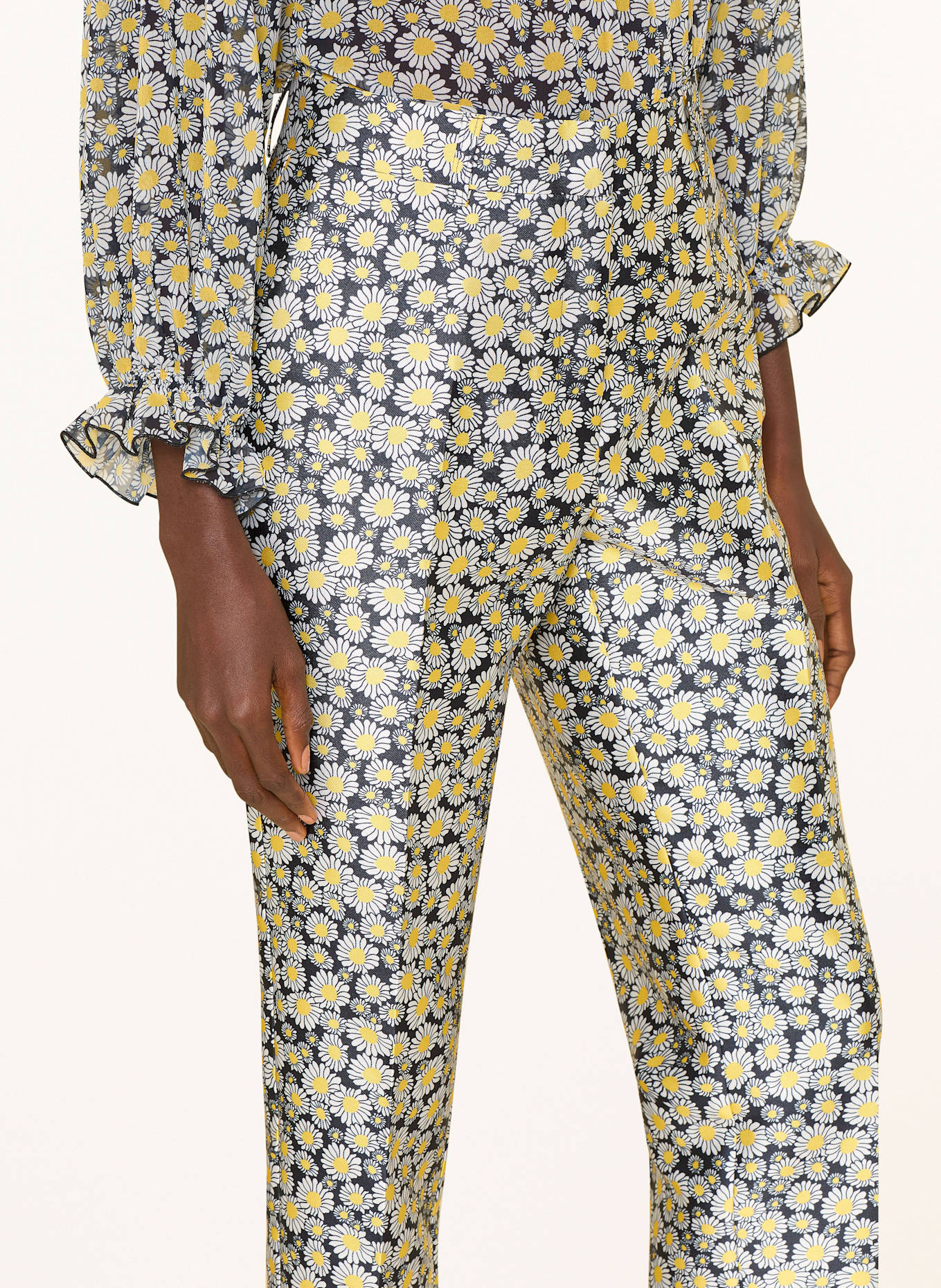 SEM PER LEI 7/8 pants: BLACK / WHITE / YELLOW