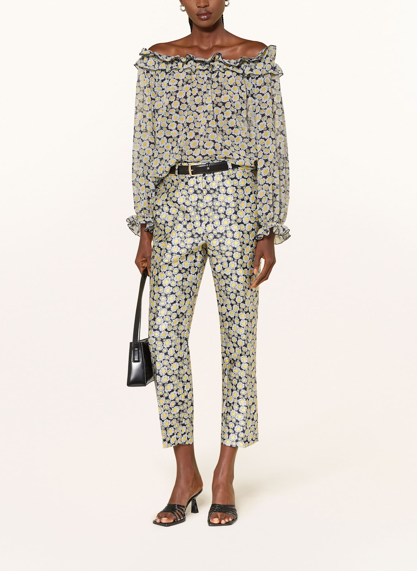 SEM PER LEI Bluzka z odkrytymi ramionami: BIAŁY / CZARNY / ŻÓŁTY