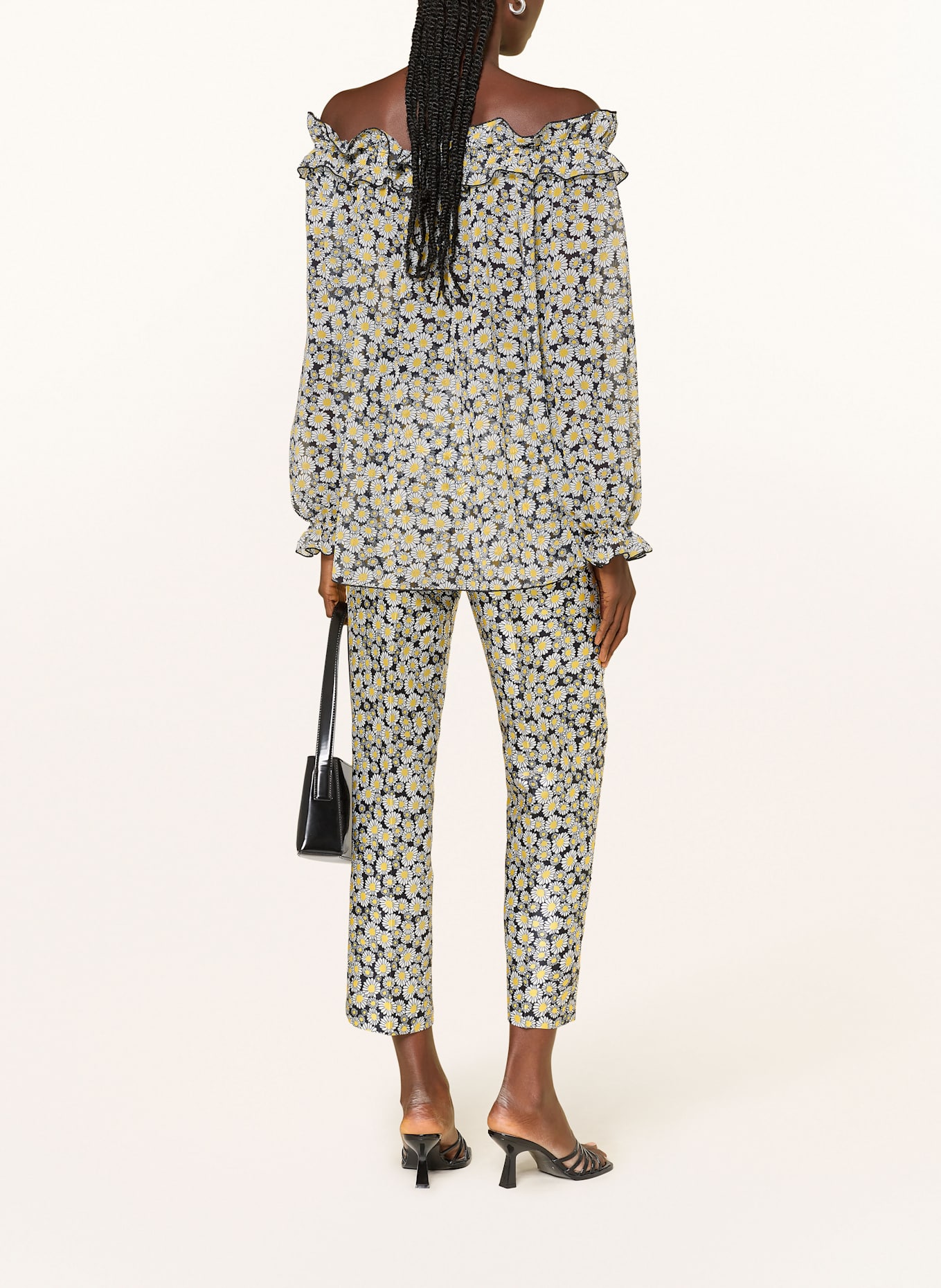 SEM PER LEI Bluzka z odkrytymi ramionami: BIAŁY / CZARNY / ŻÓŁTY