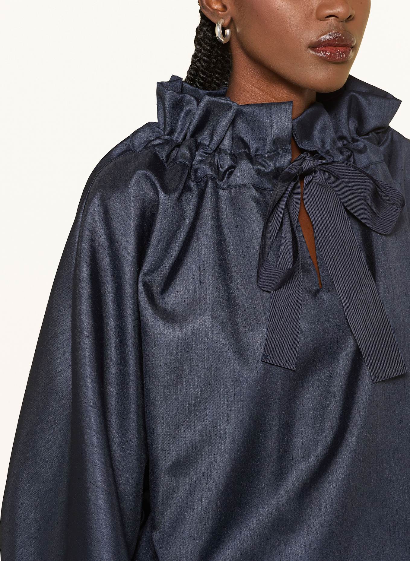 SEM PER LEI Off-Shoulder-Bluse: DUNKELBLAU