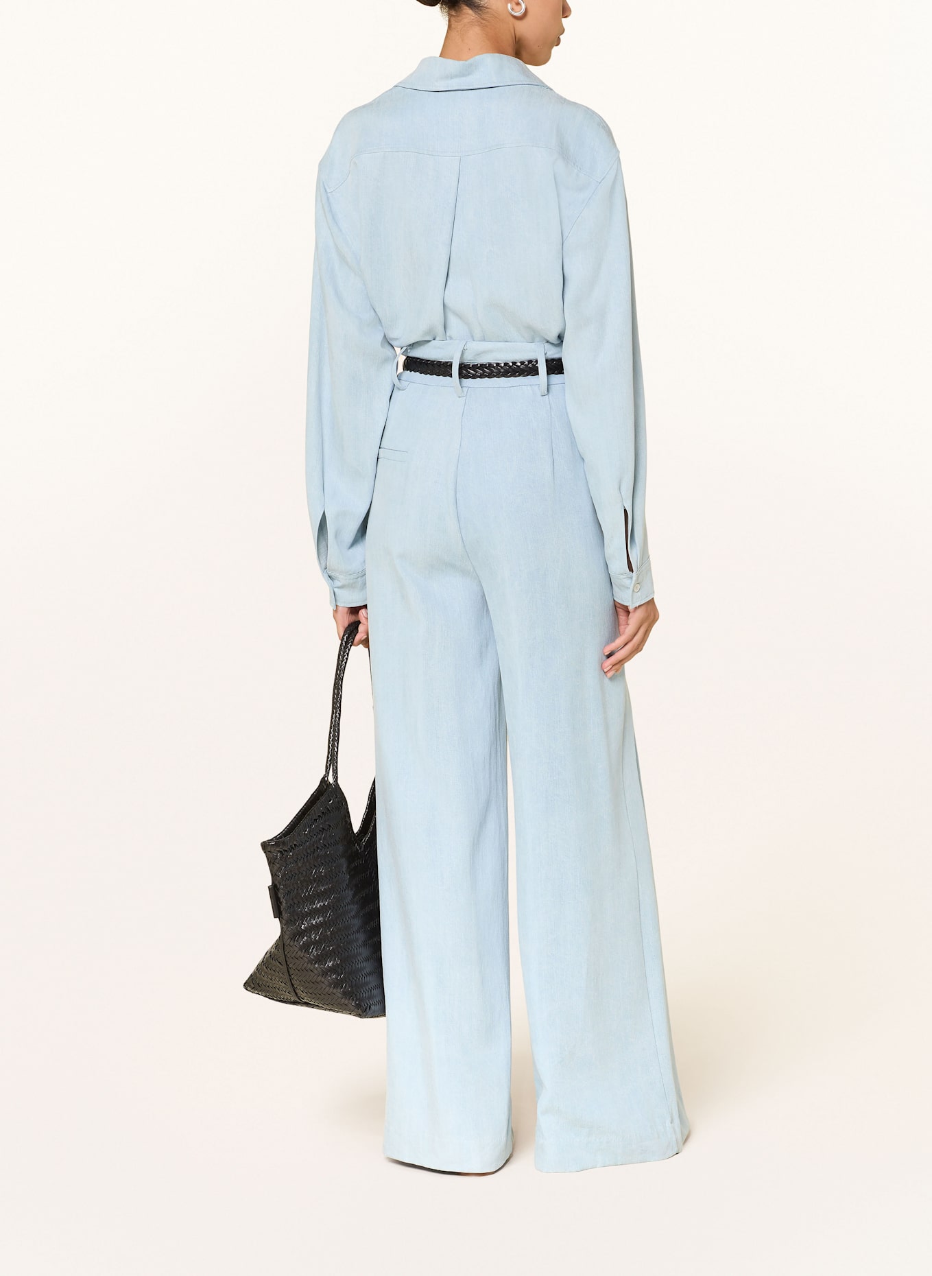 SEM PER LEI Wide Leg Jeans: 184 light denim hellblau denim