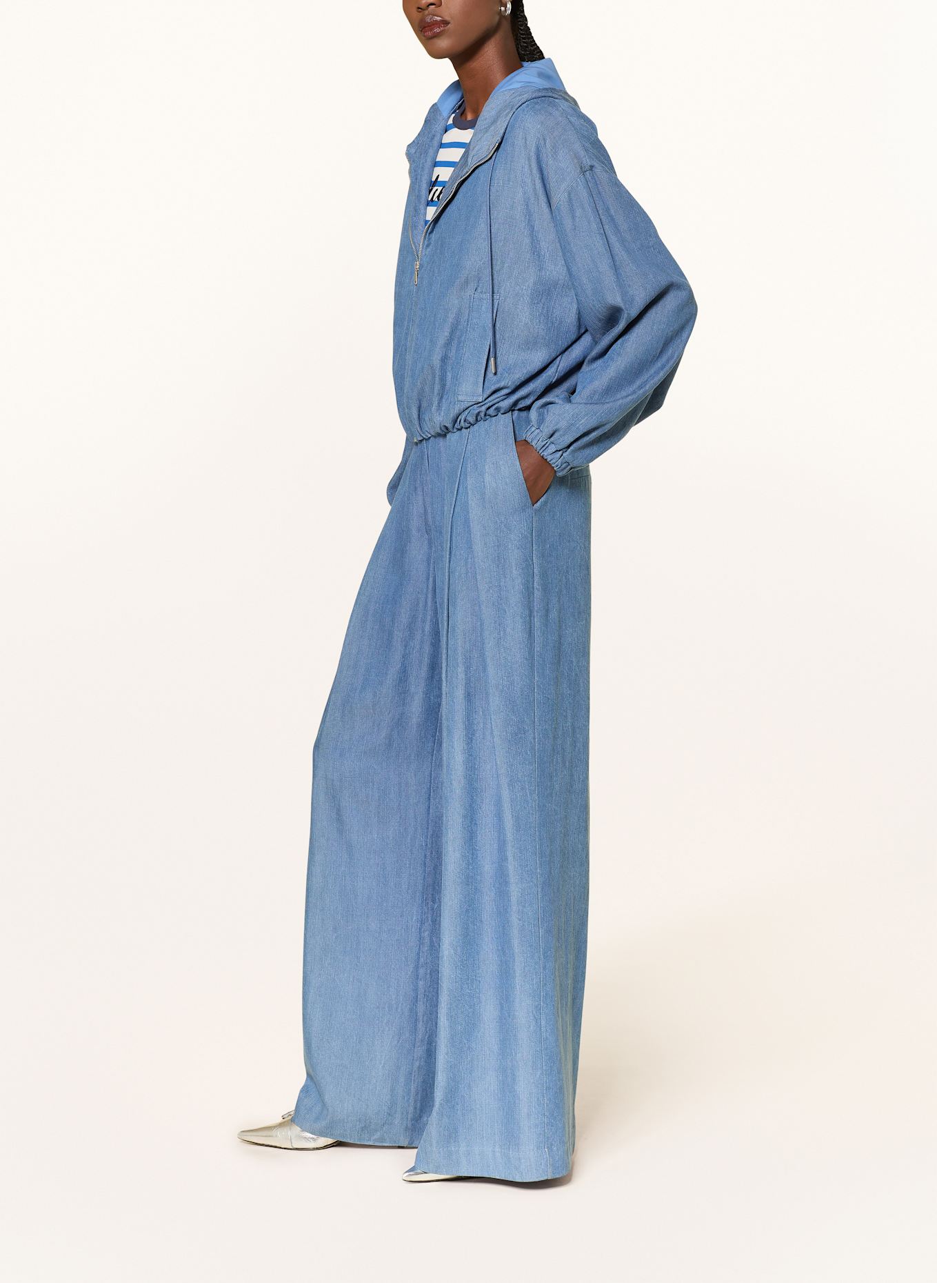 SEM PER LEI Wide Leg Jeans: BLAU