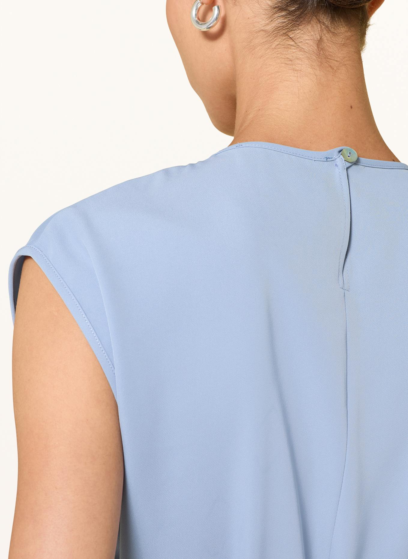 SEM PER LEI Bluzka bez rękawów z falbankami: JASNONIEBIESKI