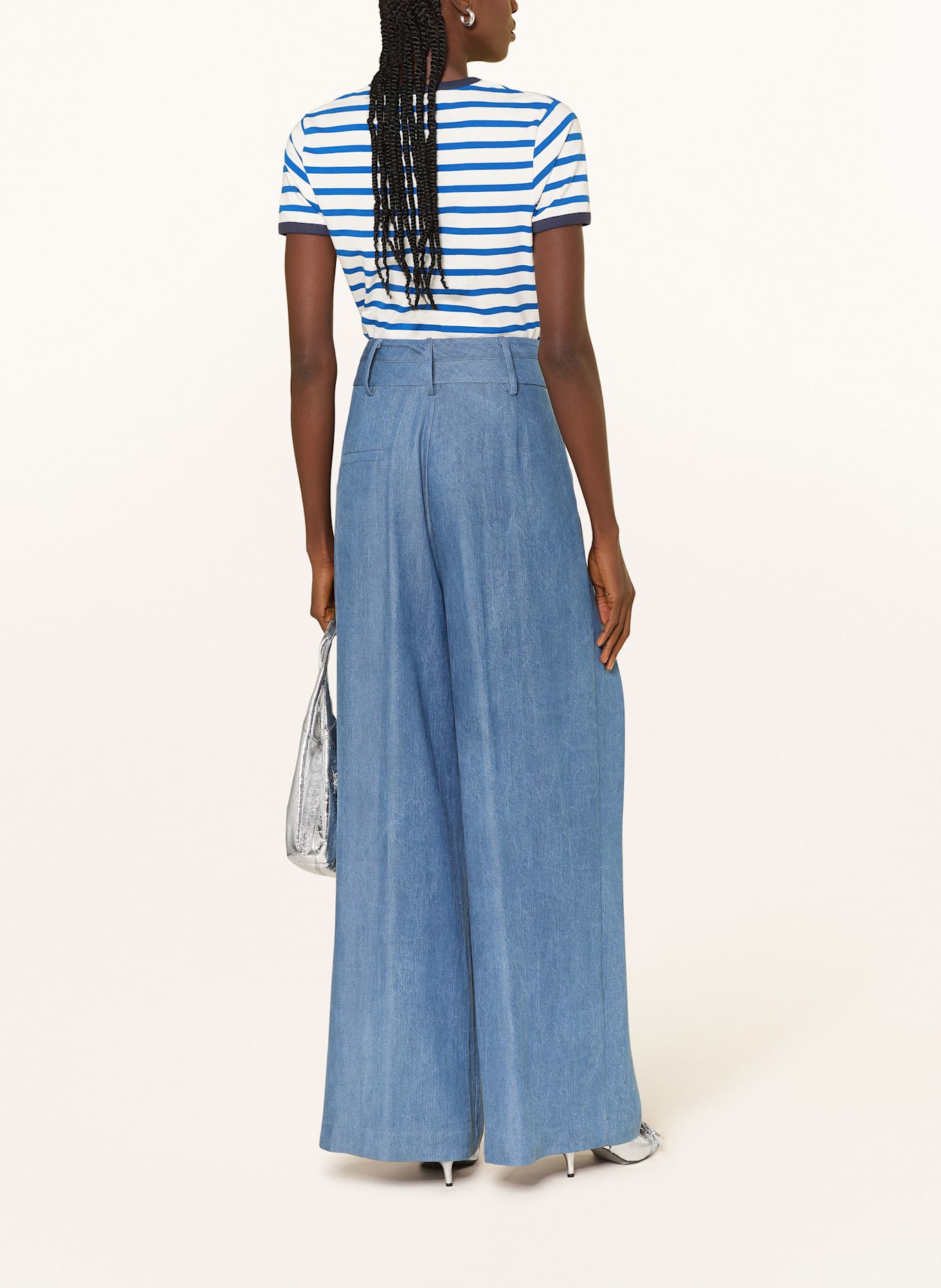 SEM PER LEI Tričko: BÍLÁ / MODRÁ