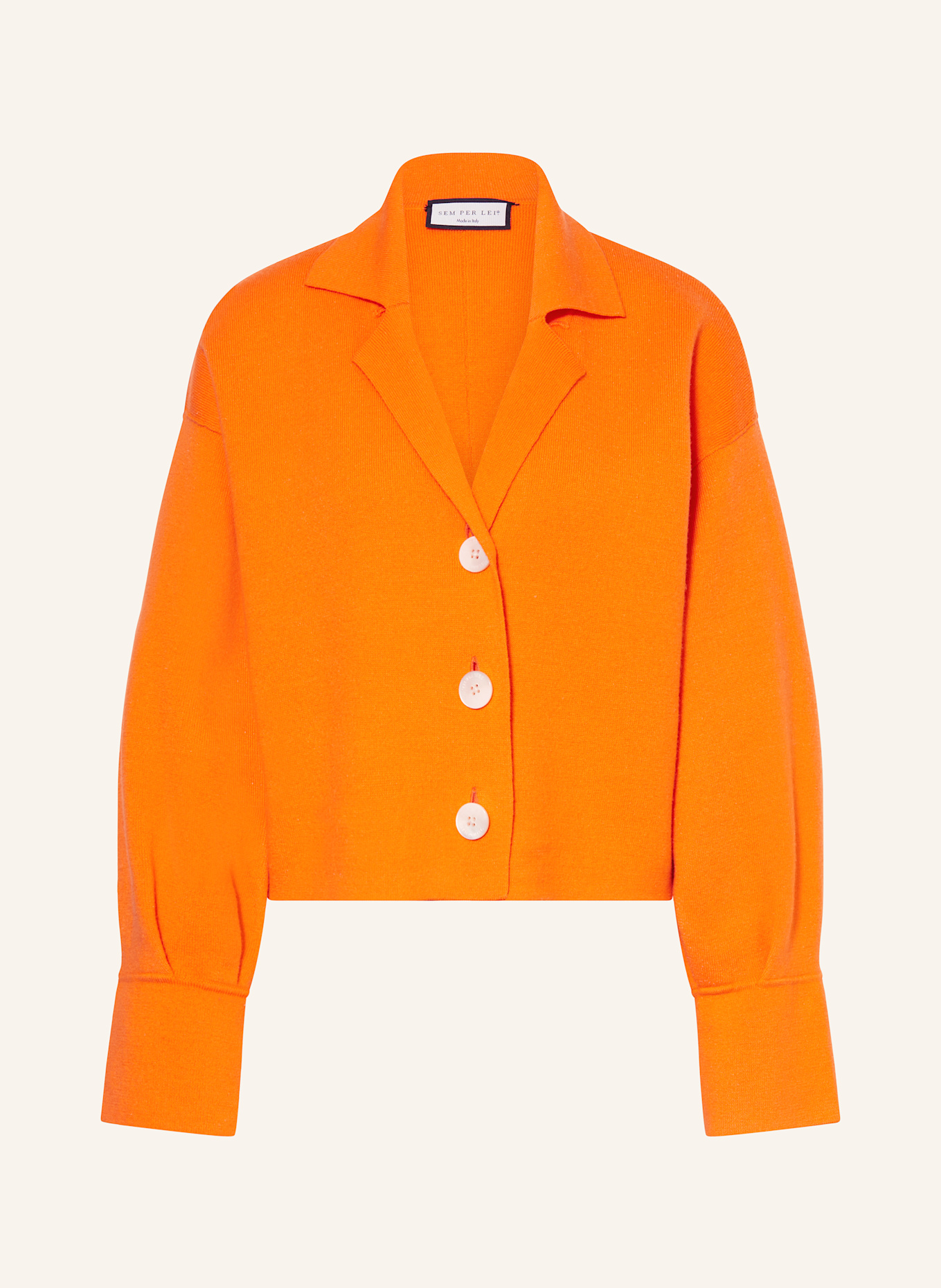 SEM PER LEI Strickjacke: NEONORANGE