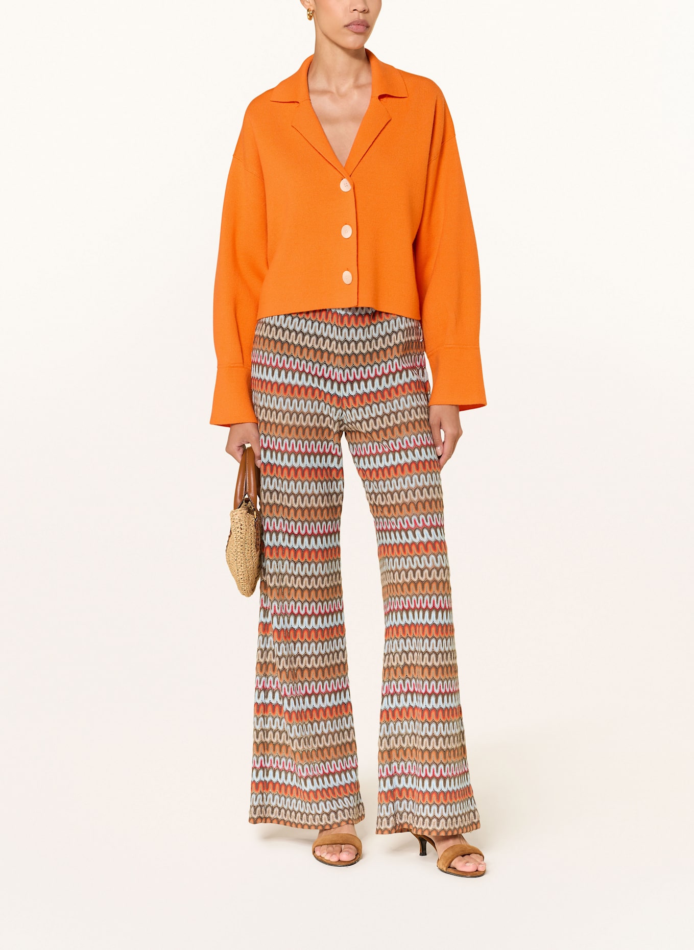 SEM PER LEI Strickjacke: NEONORANGE