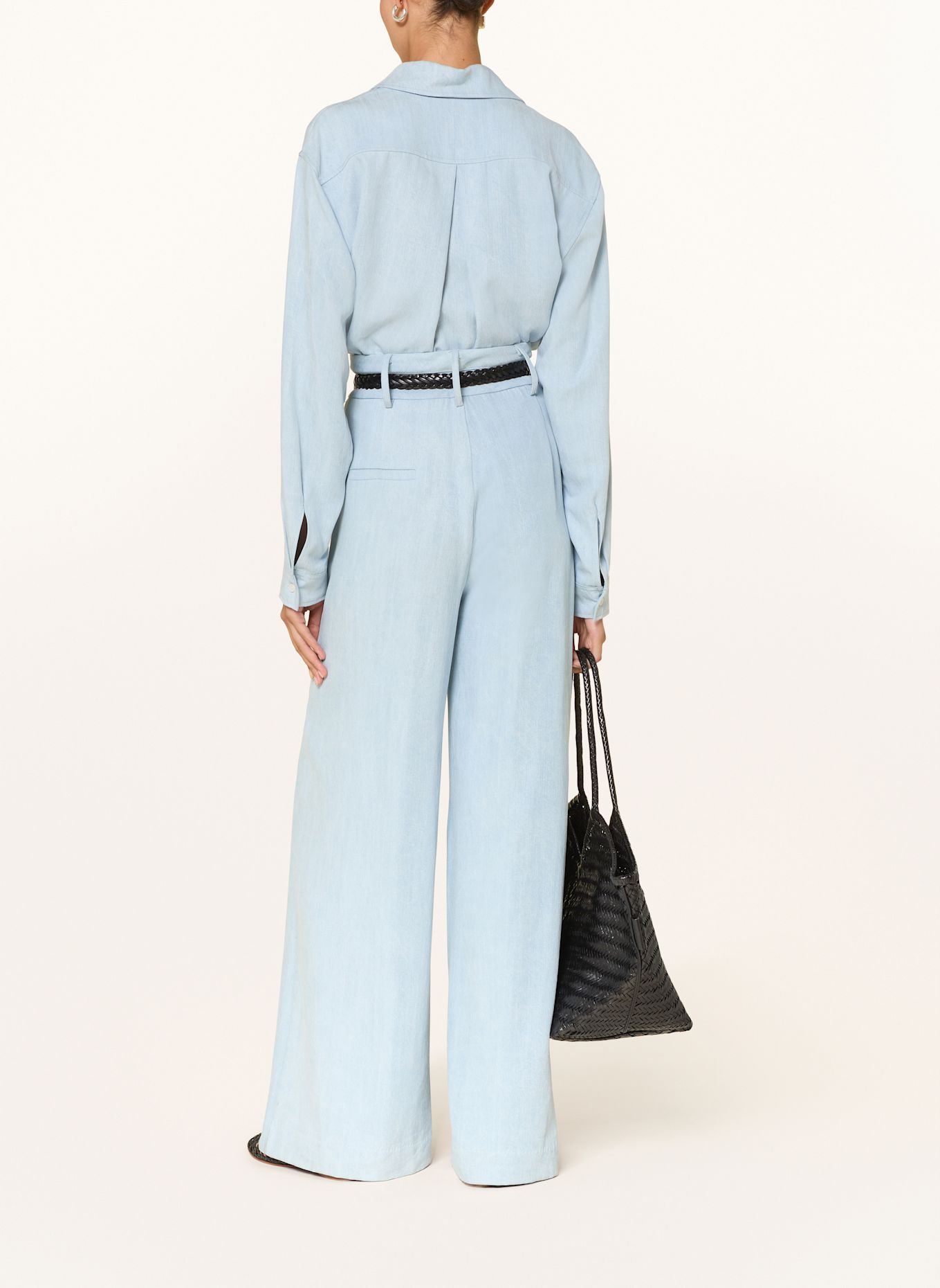 SEM PER LEI Jeansbluse: HELLBLAU