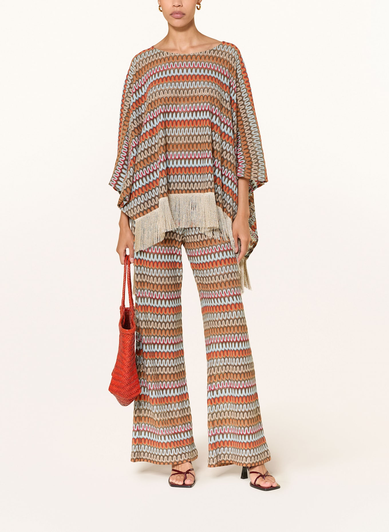 SEM PER LEI Marlene kalhoty: ORANŽOVÁ / TMAVĚ MODRÁ / BÉŽOVÁ