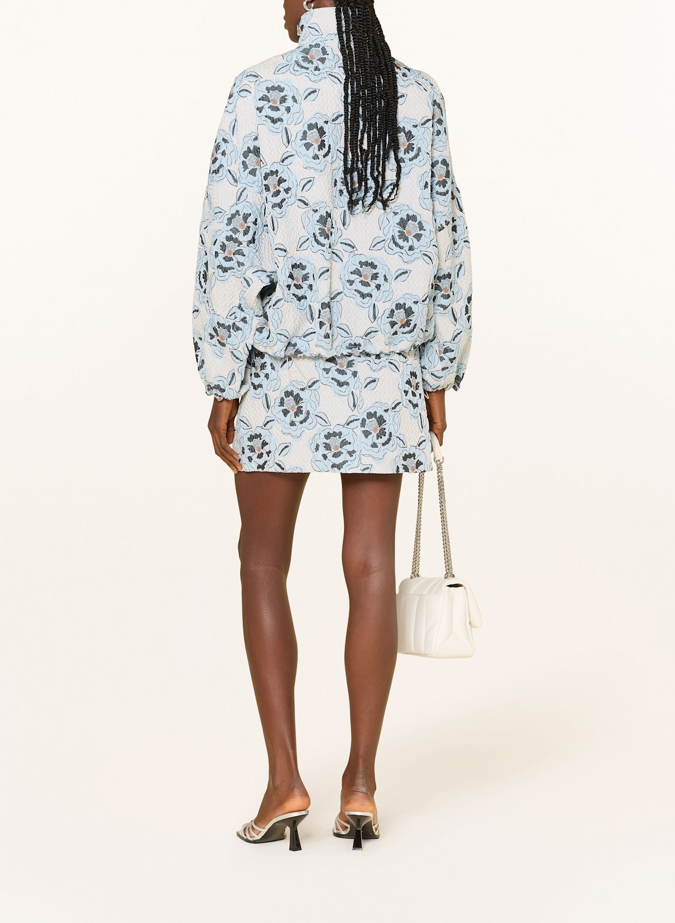 SEM PER LEI Spódnica żakardowa: JASNOCZARY / JASNONIEBIESKI / GRANATOWY