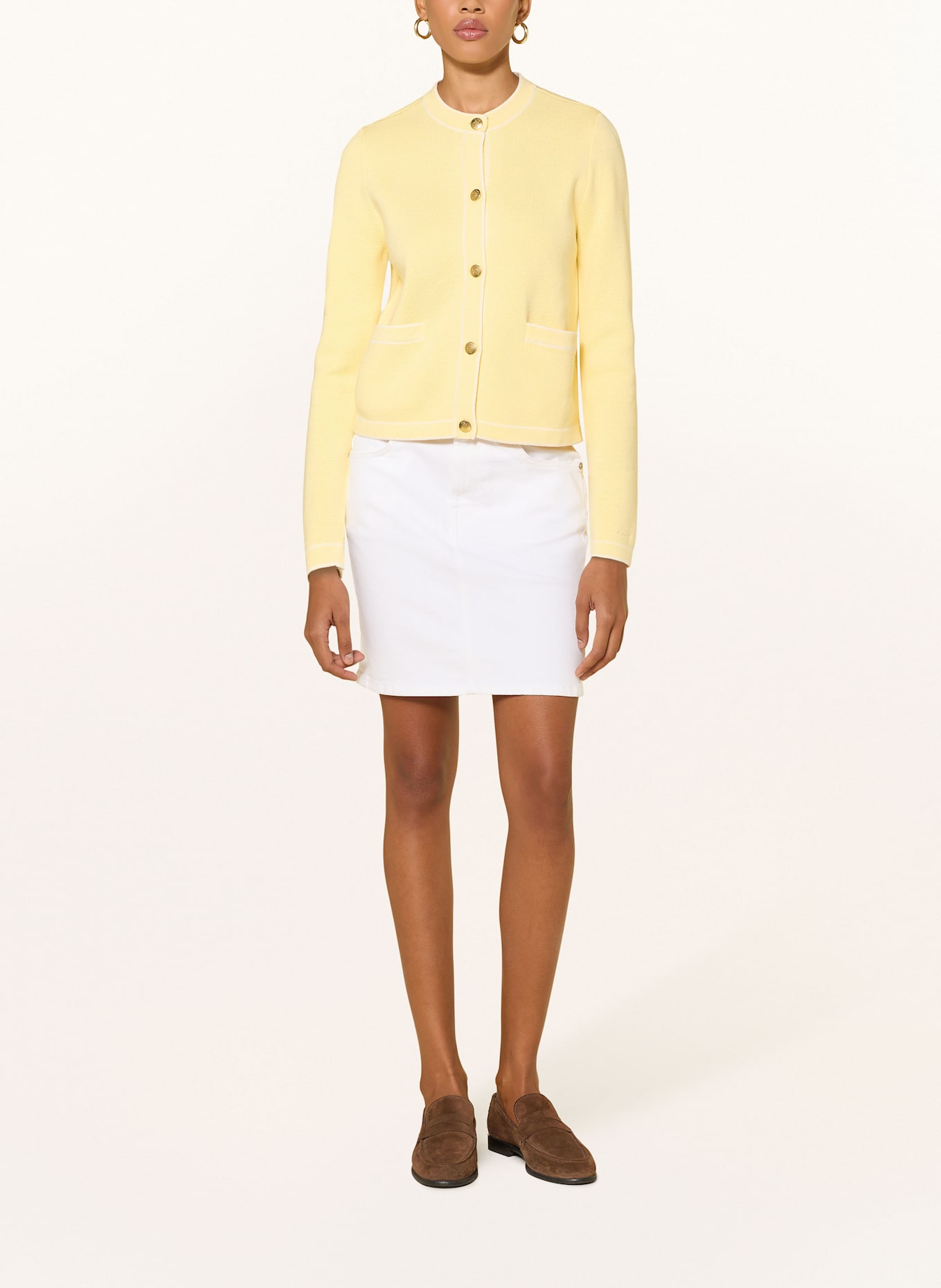 GANT Kardigan: JASNOŻÓŁTY