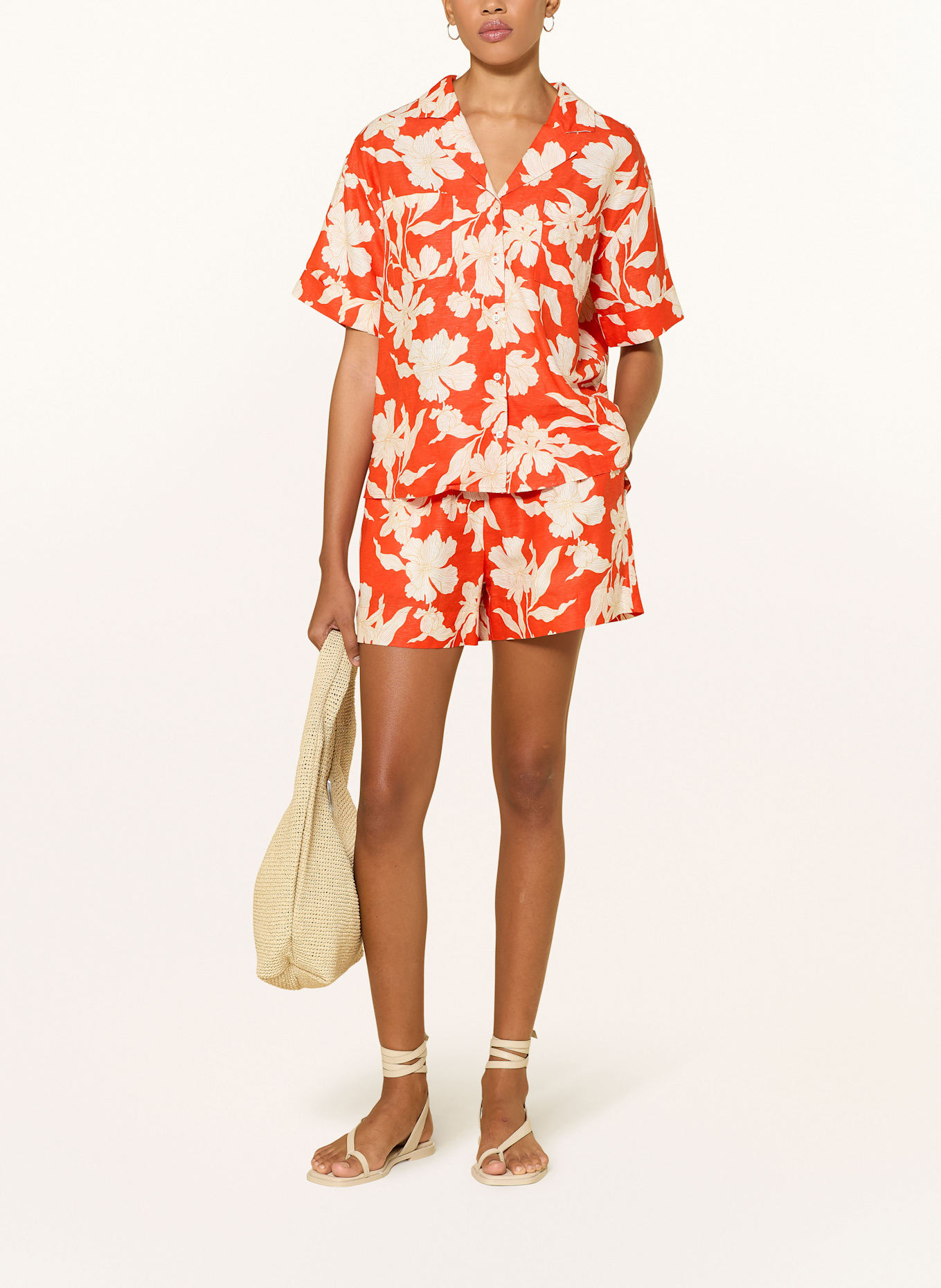 GANT Leinenshorts: ROT