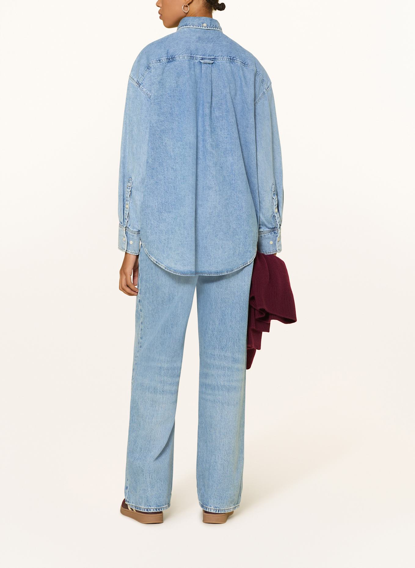 GANT Wide leg jeans: 982 SEMI LIGHT BLUE BROK