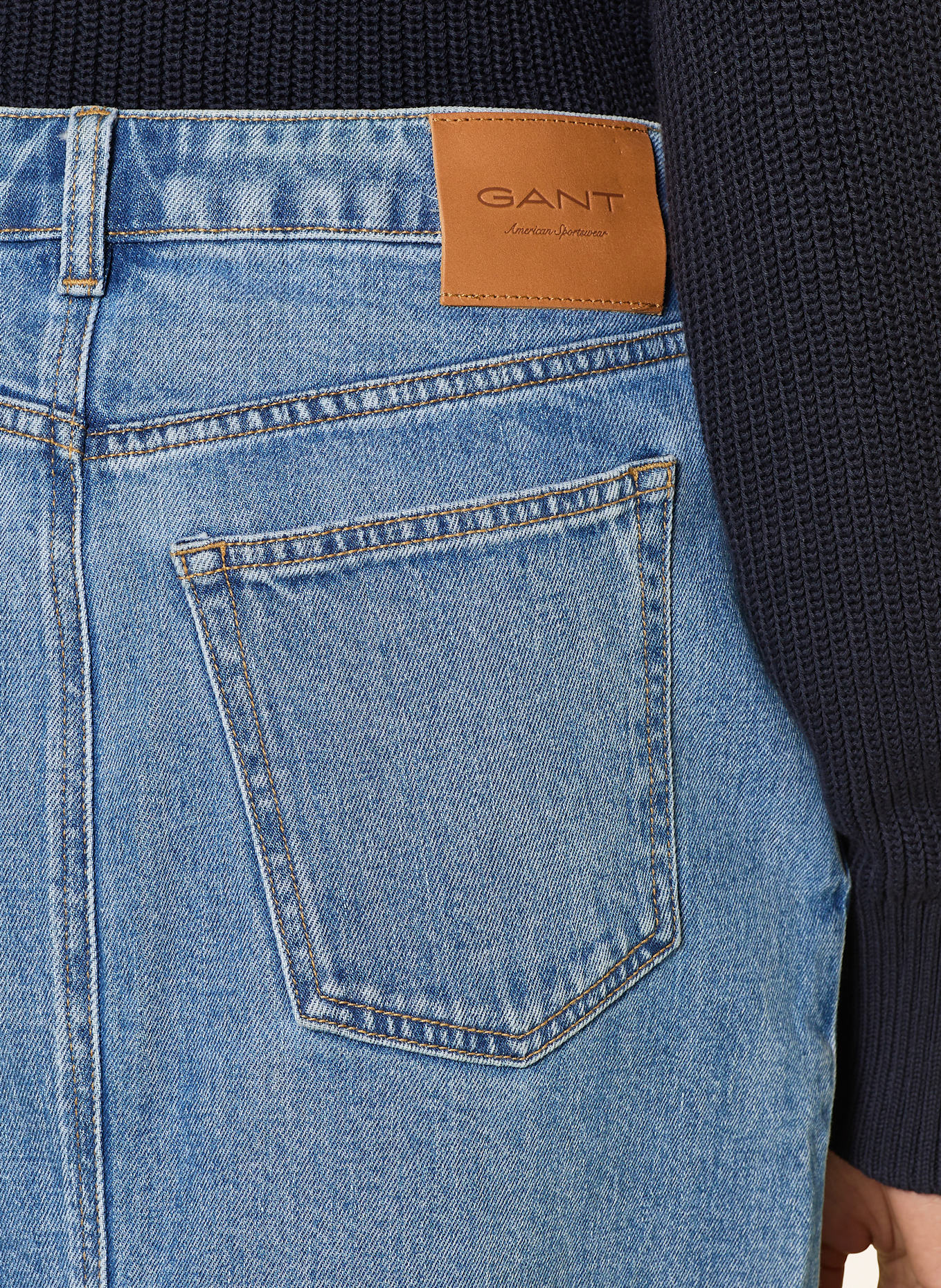 GANT Džínová sukně: 970 MID BLUE