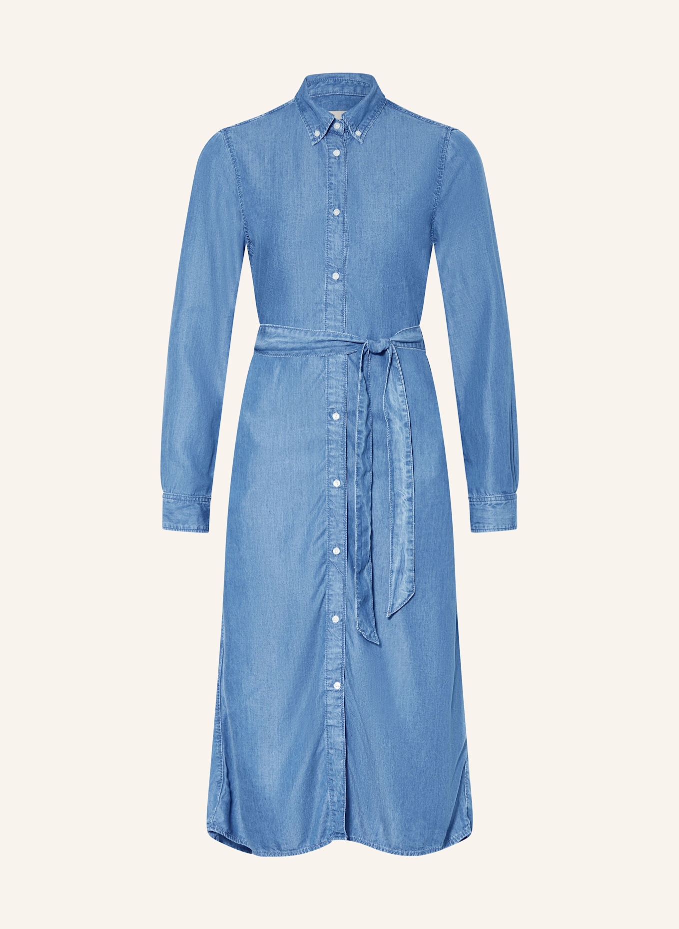 GANT Hemdblusenkleid in Jeansoptik: BLAU