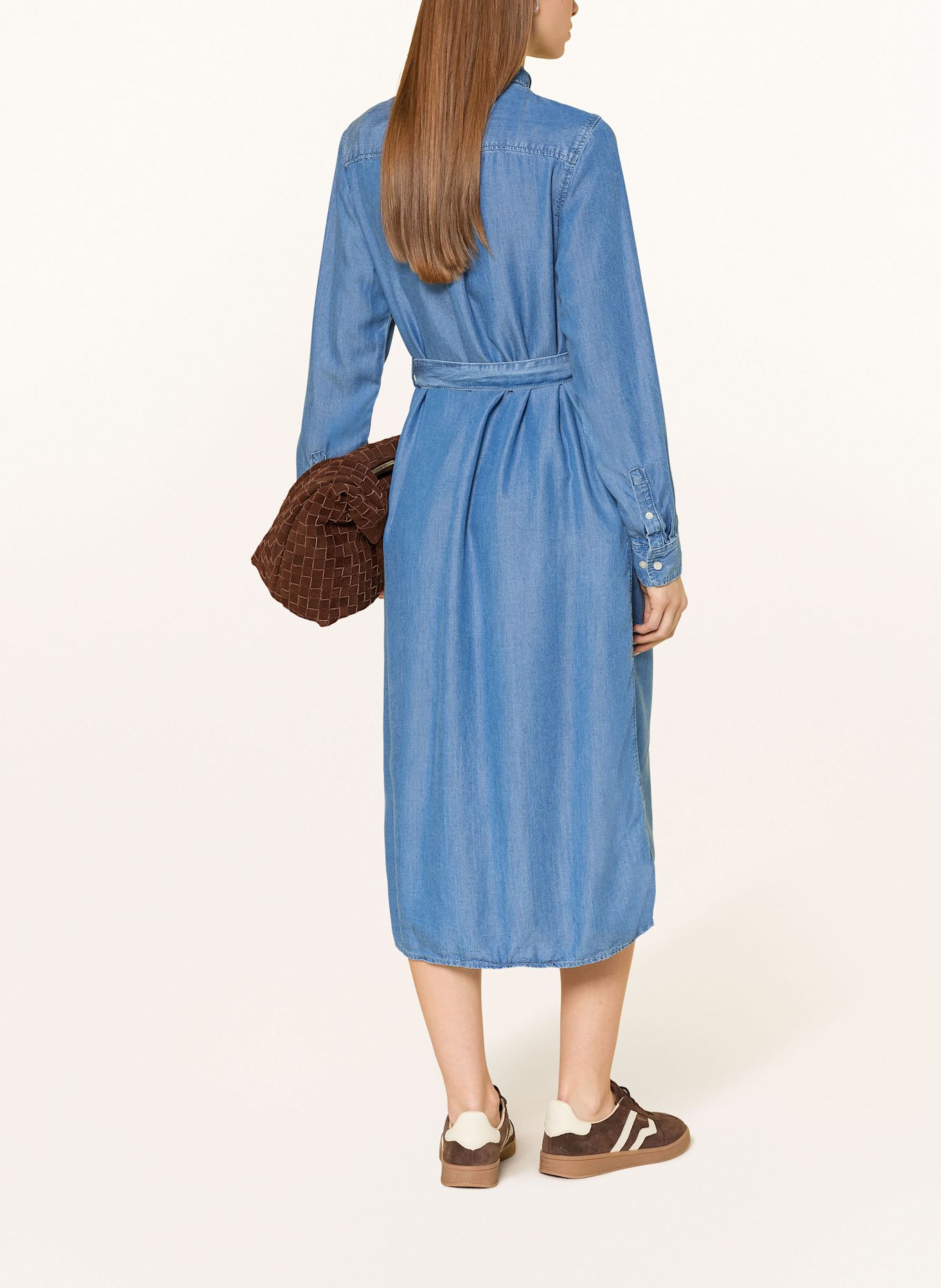 GANT Hemdblusenkleid in Jeansoptik: BLAU