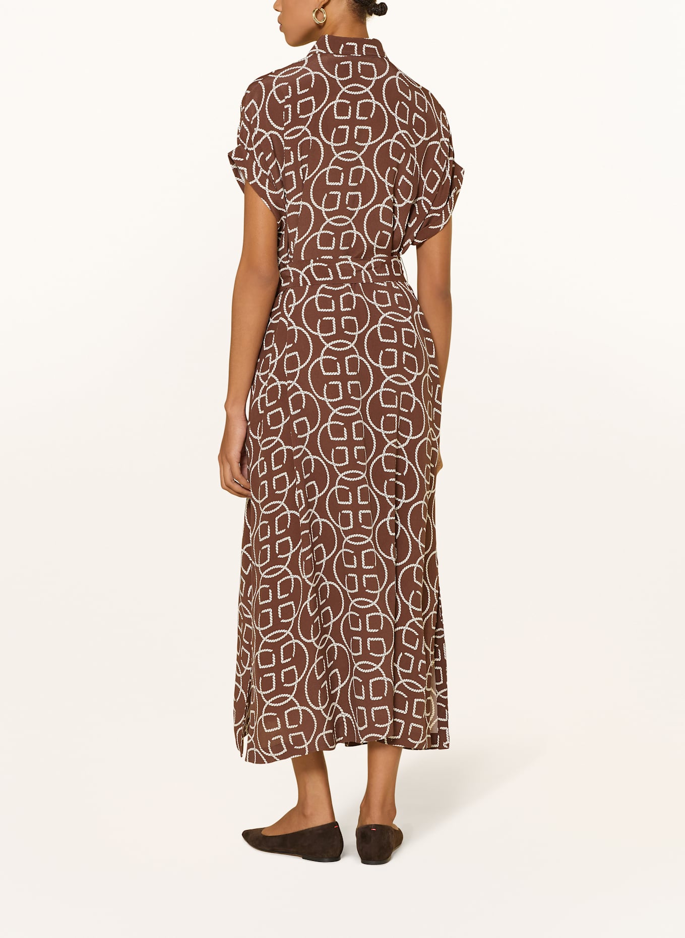 GANT Overhemdjurk: BRUIN / WIT