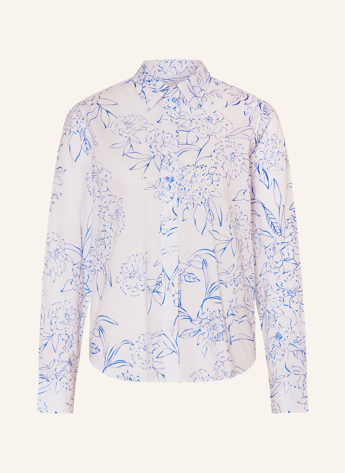 GANT Hemdbluse: WEISS / BLAU