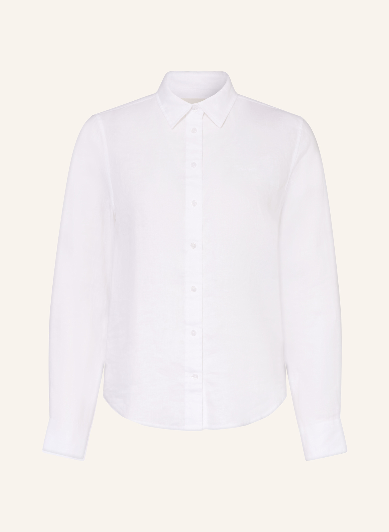 GANT Hemdbluse aus Leinen: WEISS
