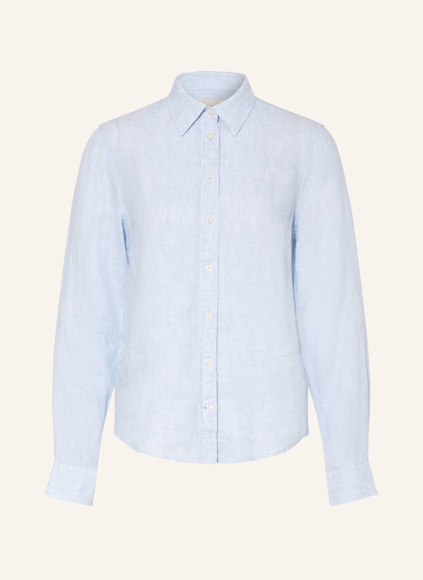 GANT Hemdbluse aus Leinen: HELLBLAU