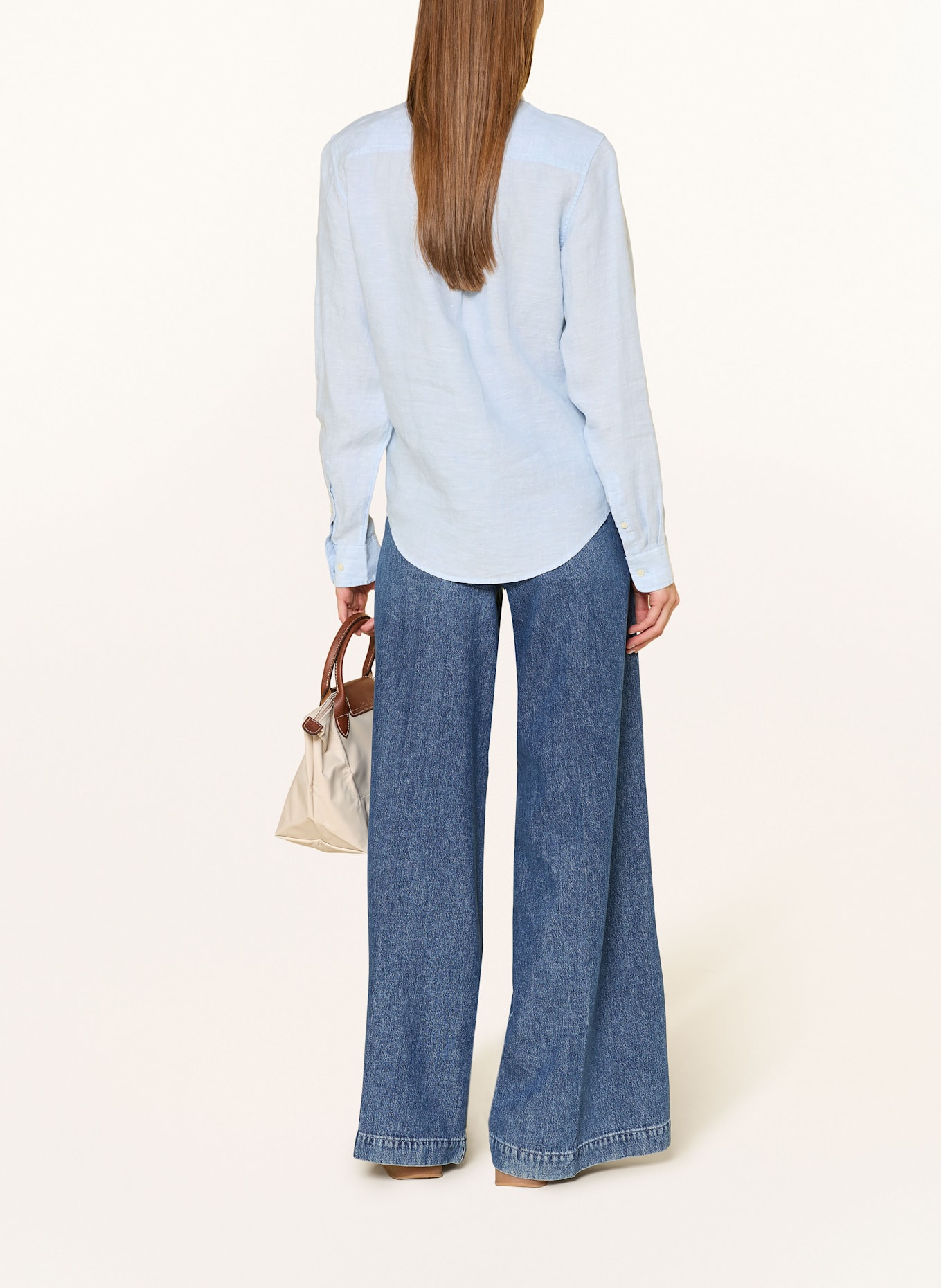 GANT Hemdbluse aus Leinen: HELLBLAU