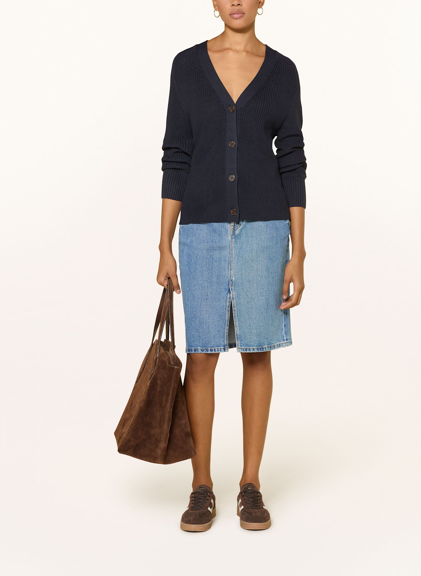 GANT Cardigan: DARK BLUE