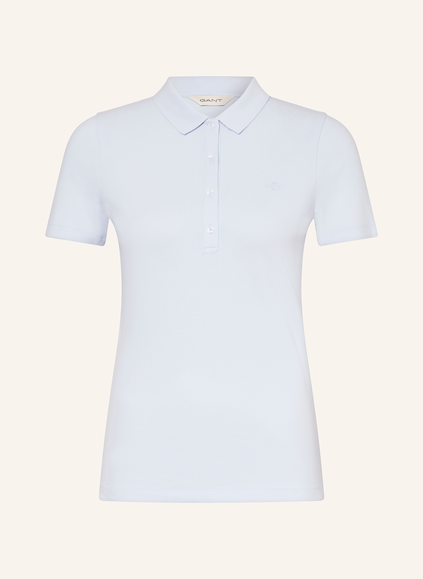 GANT Piqué-Poloshirt: HELLBLAU