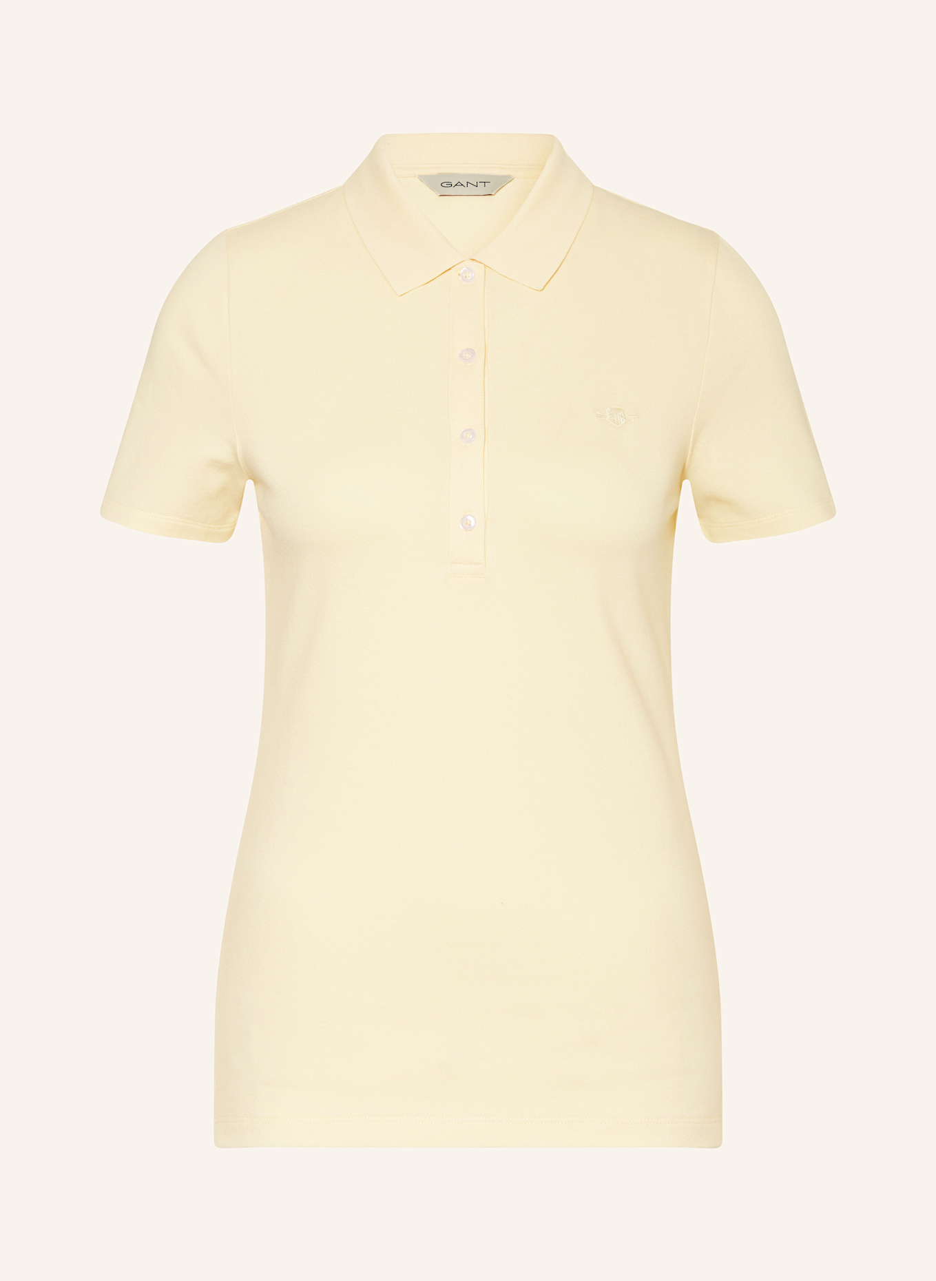 GANT Piqué-Poloshirt: 713 VANILLA YELLOW