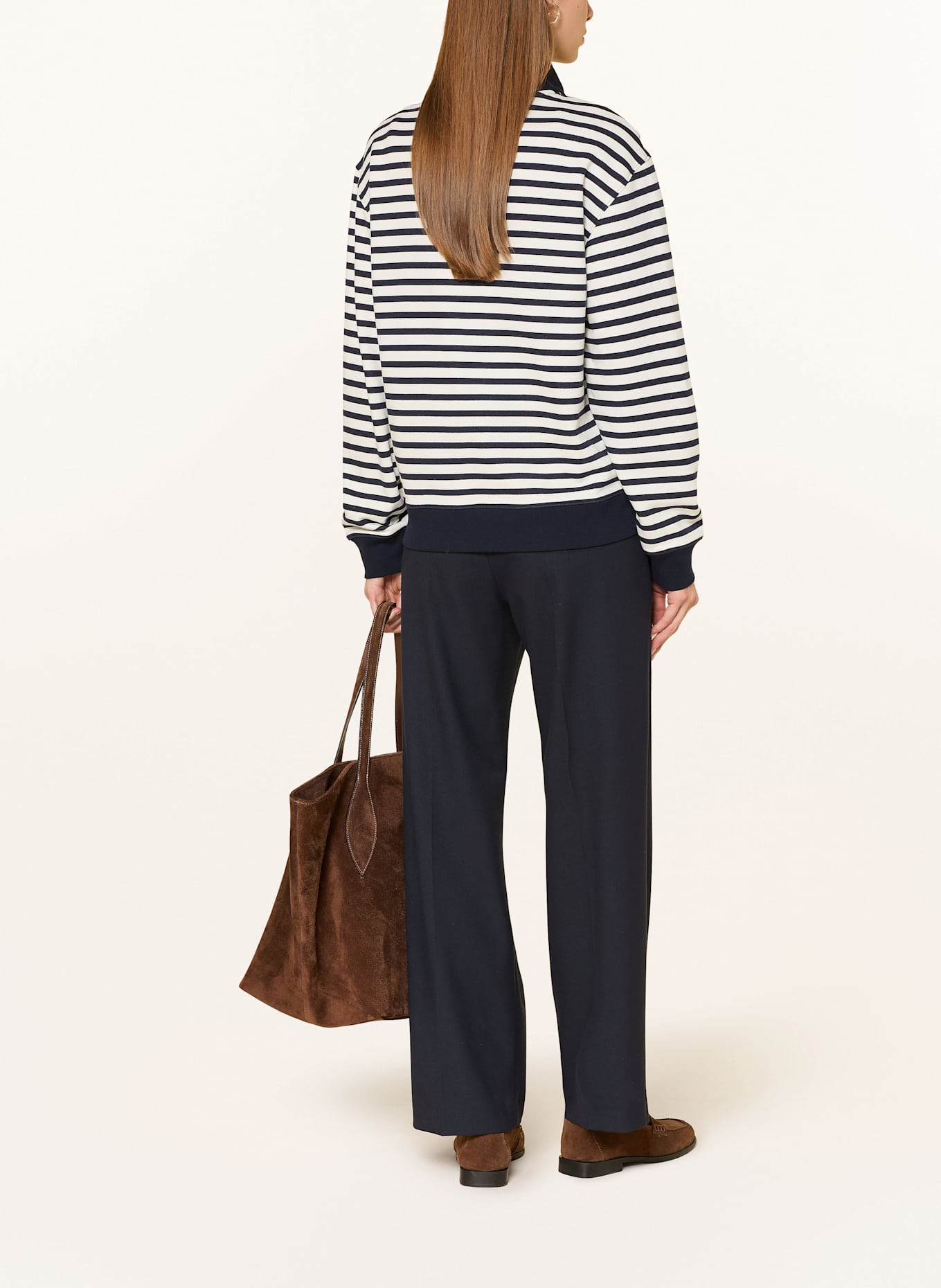 GANT Svetr troyer: TMAVĚ MODRÁ / BÍLÁ