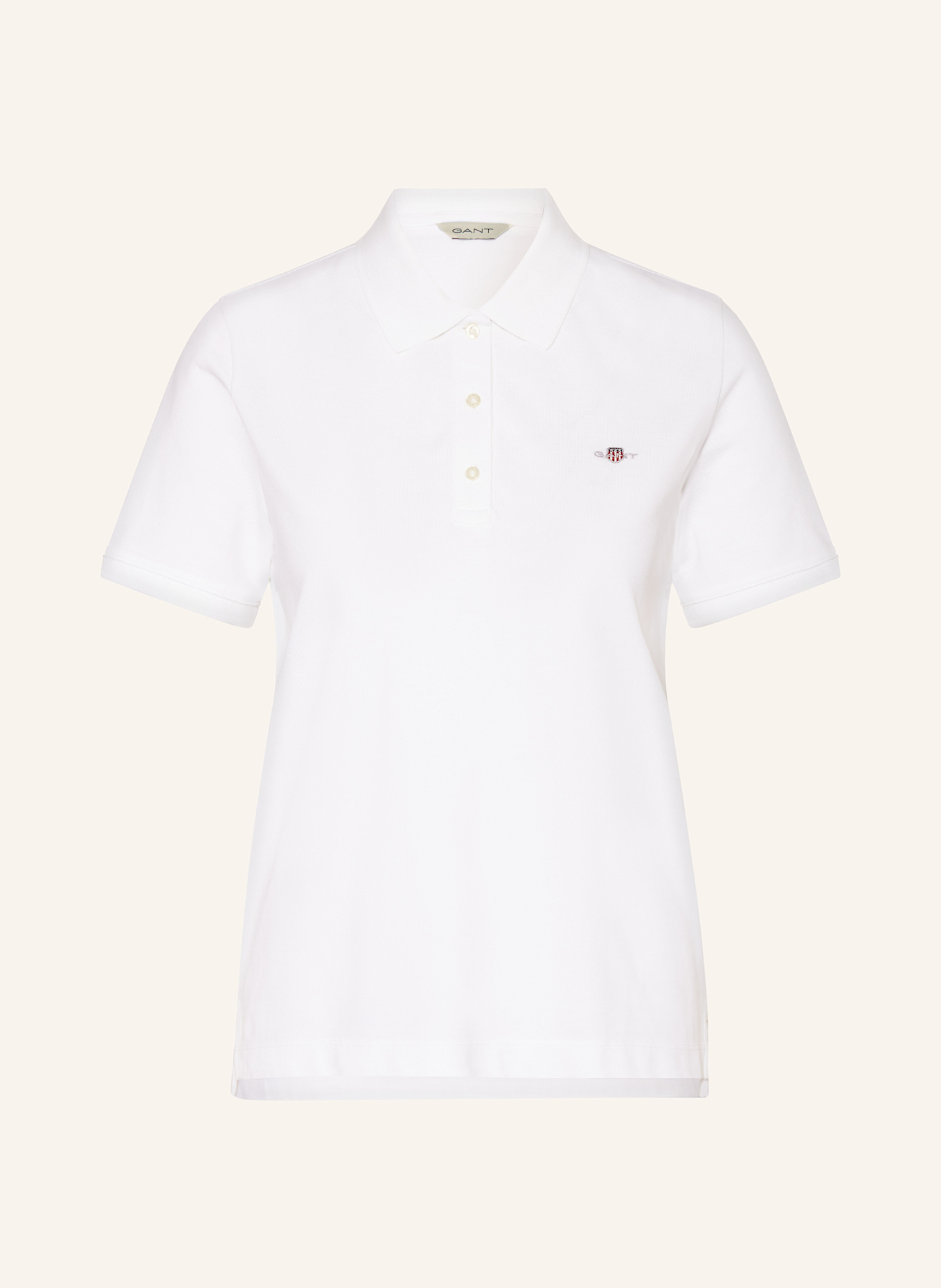 GANT Polo piqué: BLANC