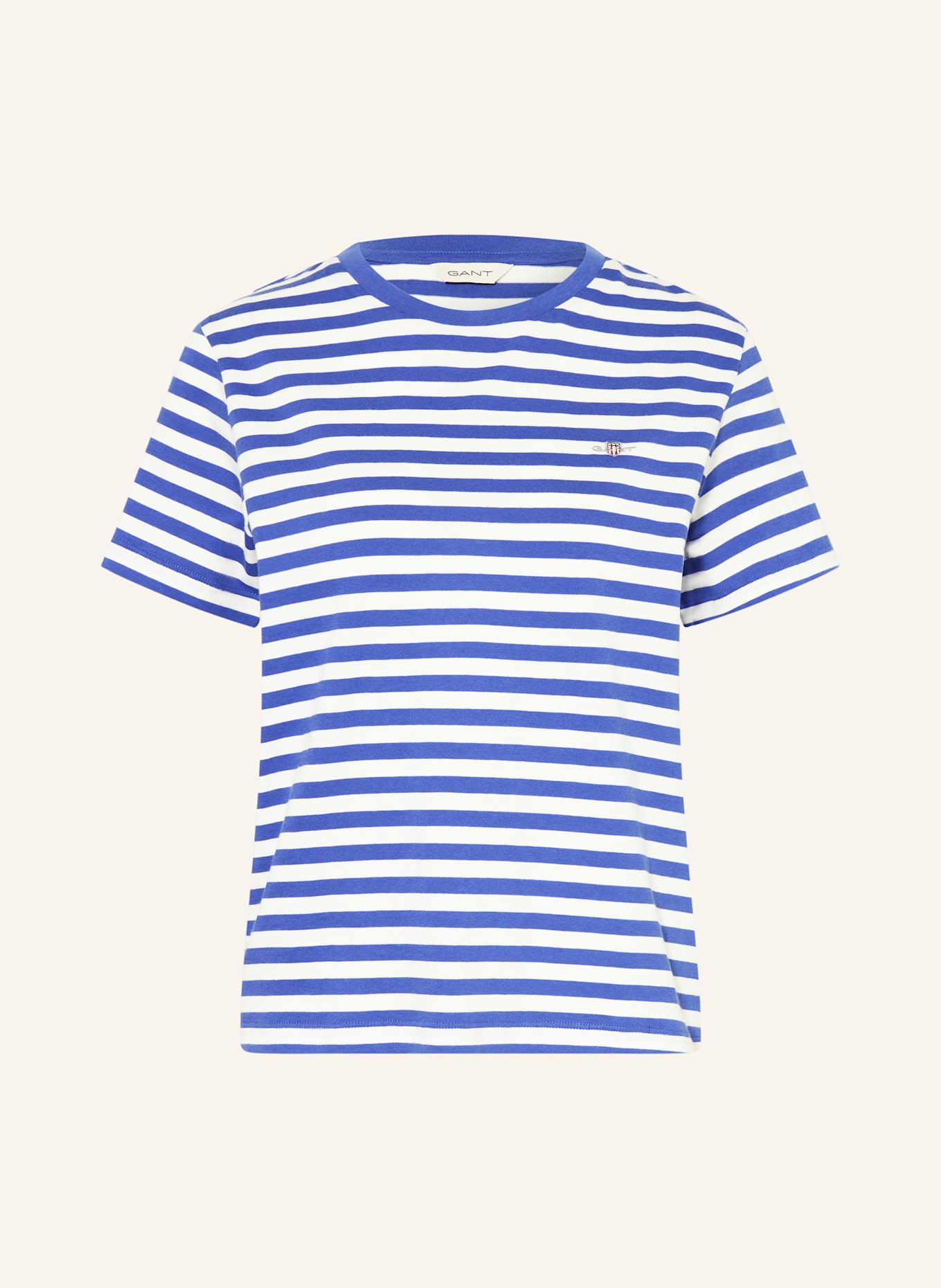 GANT T-Shirt: BLAU / WEISS