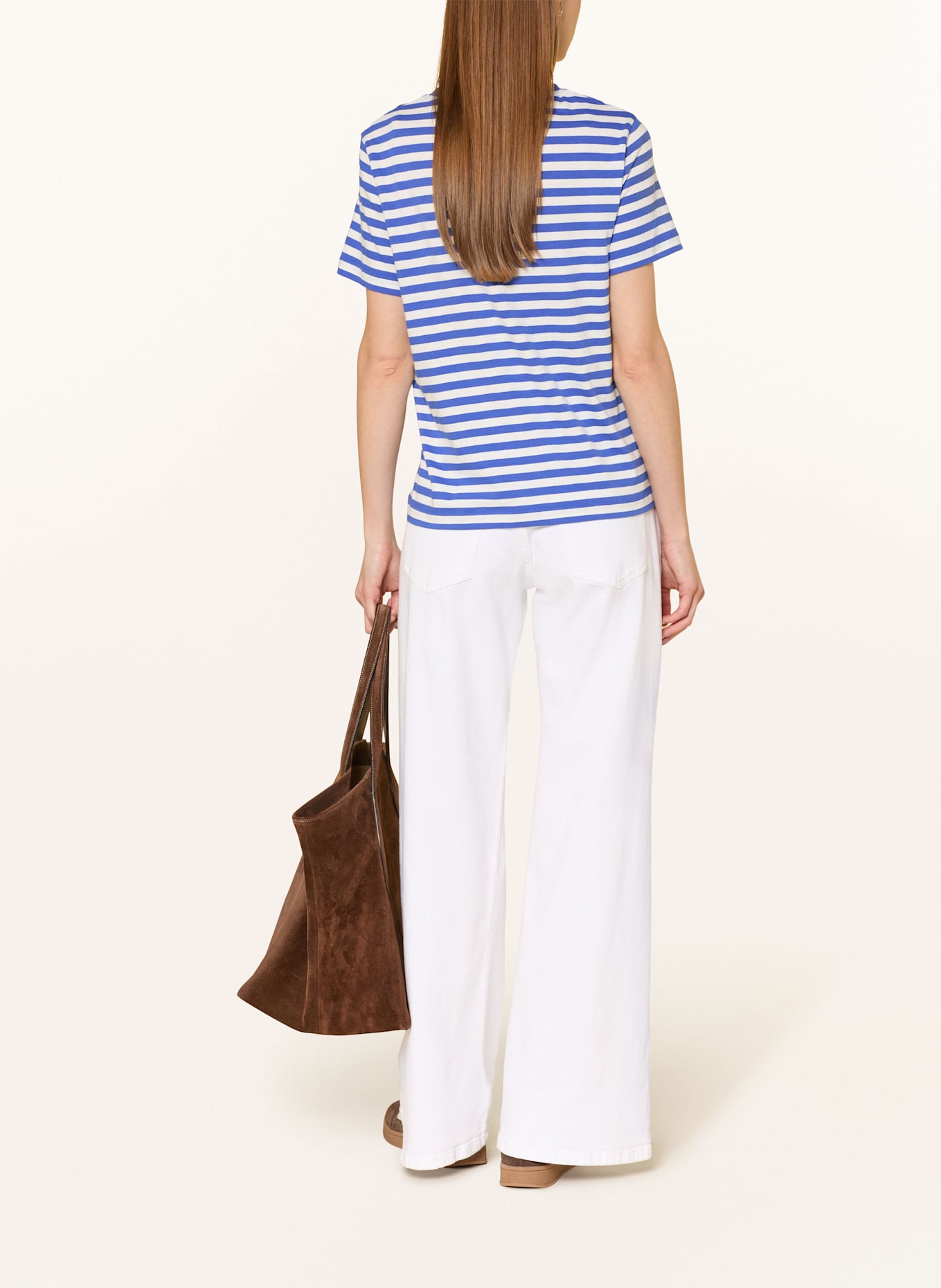 GANT T-Shirt: BLAU / WEISS