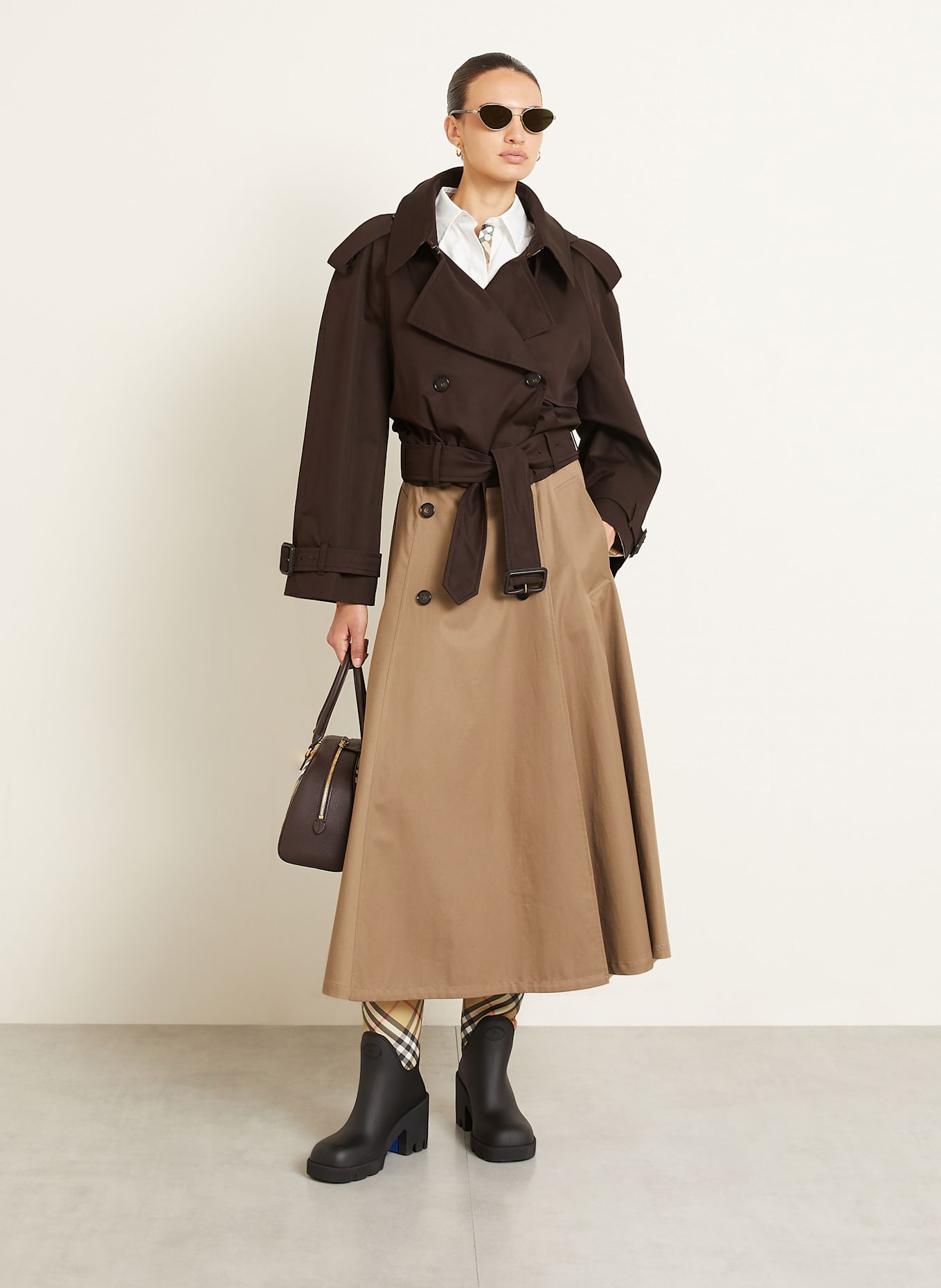 BURBERRY Trench-Jacke DOLEBURY: DUNKELBRAUN