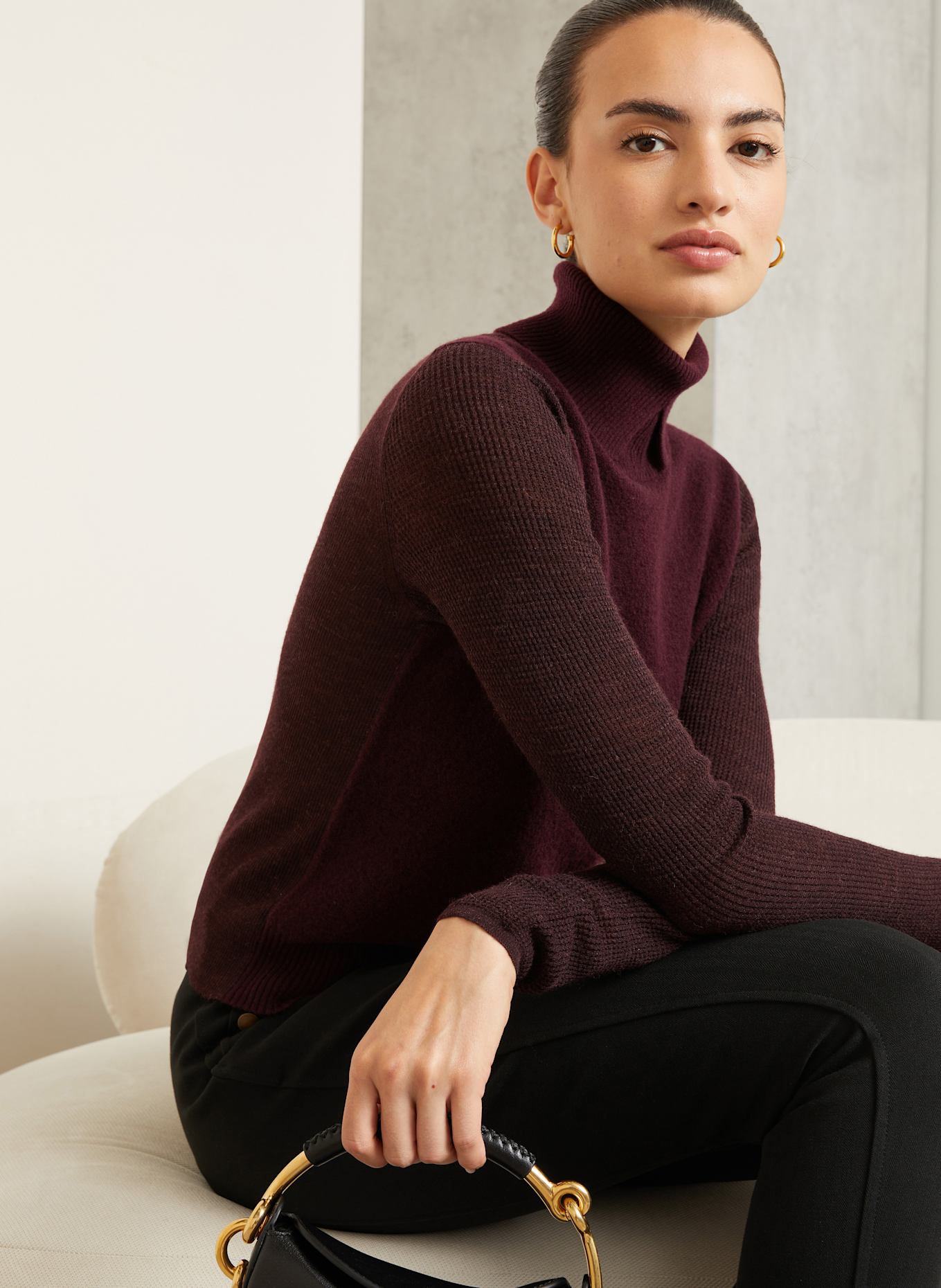 BURBERRY Golf: CIEMNOCZERWONY