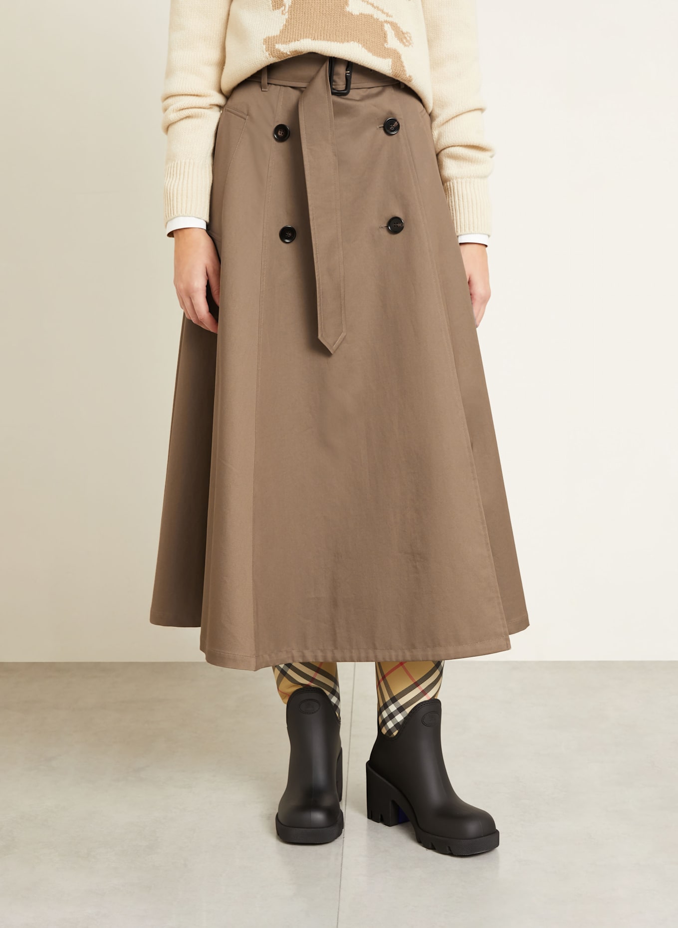 BURBERRY Spódnica BRENDA: BRĄZOWY