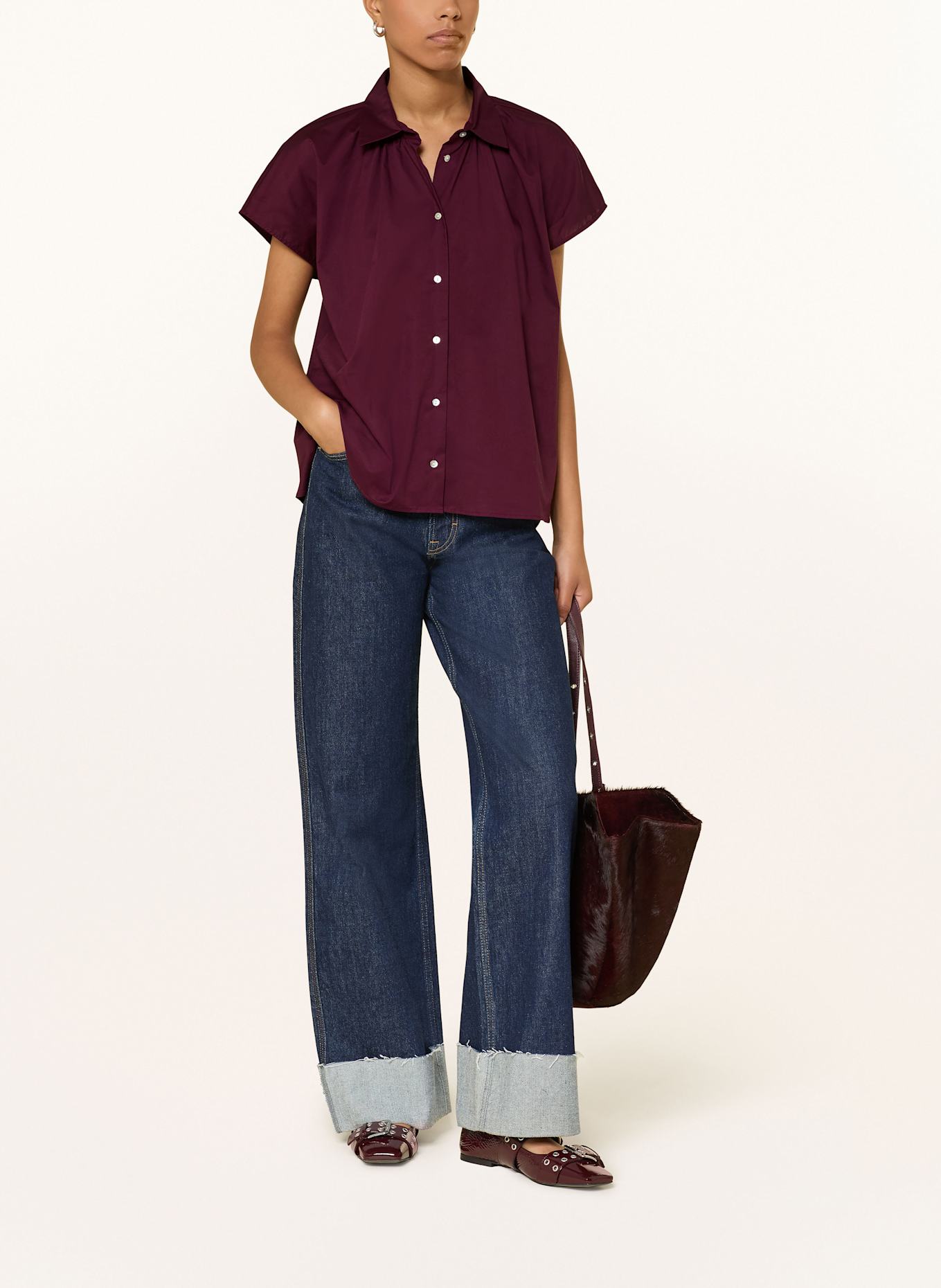 Rich & Royal Blusentop: DUNKELROT