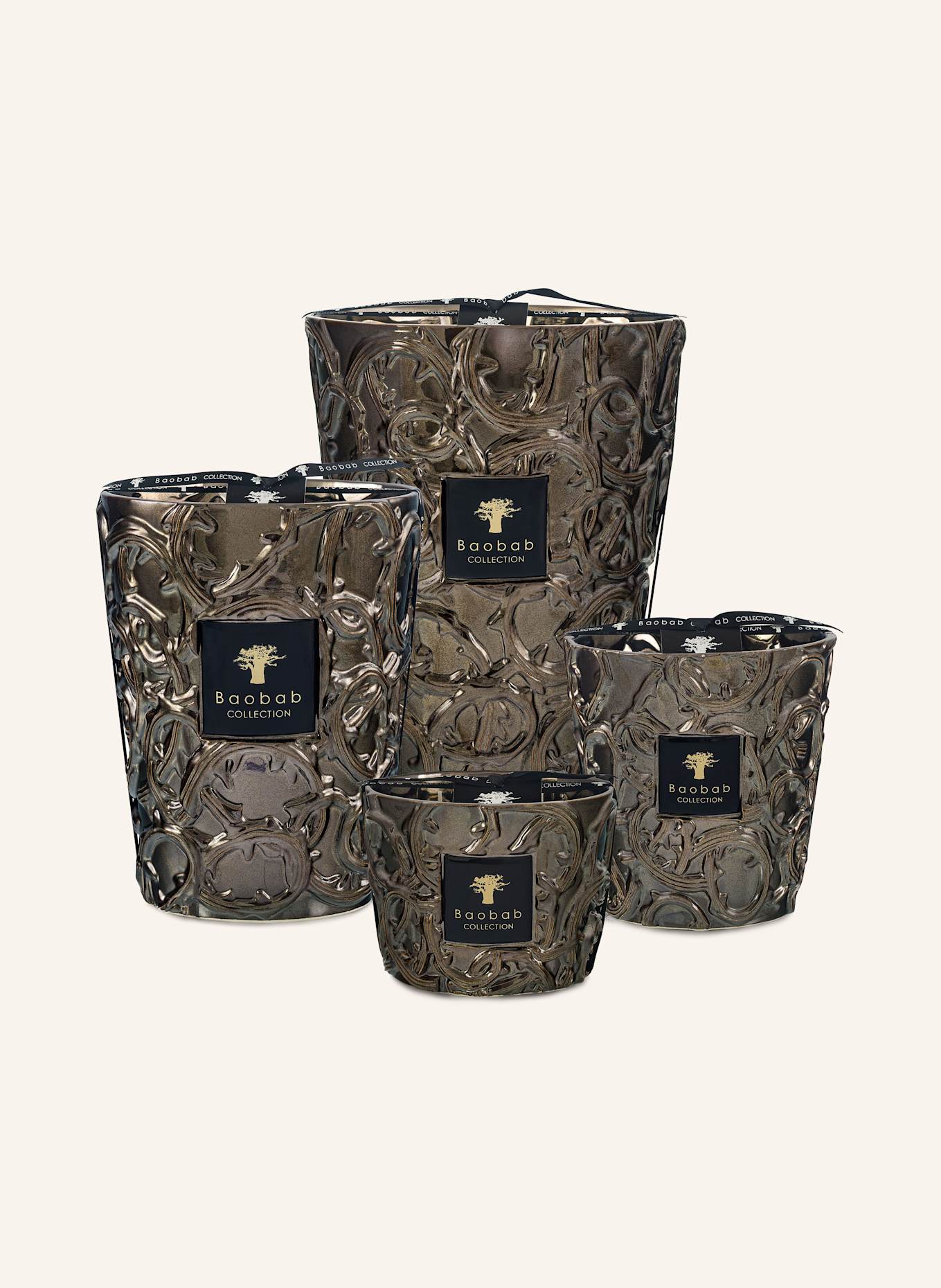 Baobab COLLECTION Duftkerze BRAME CERNUNNOS: SILBER / SCHWARZ