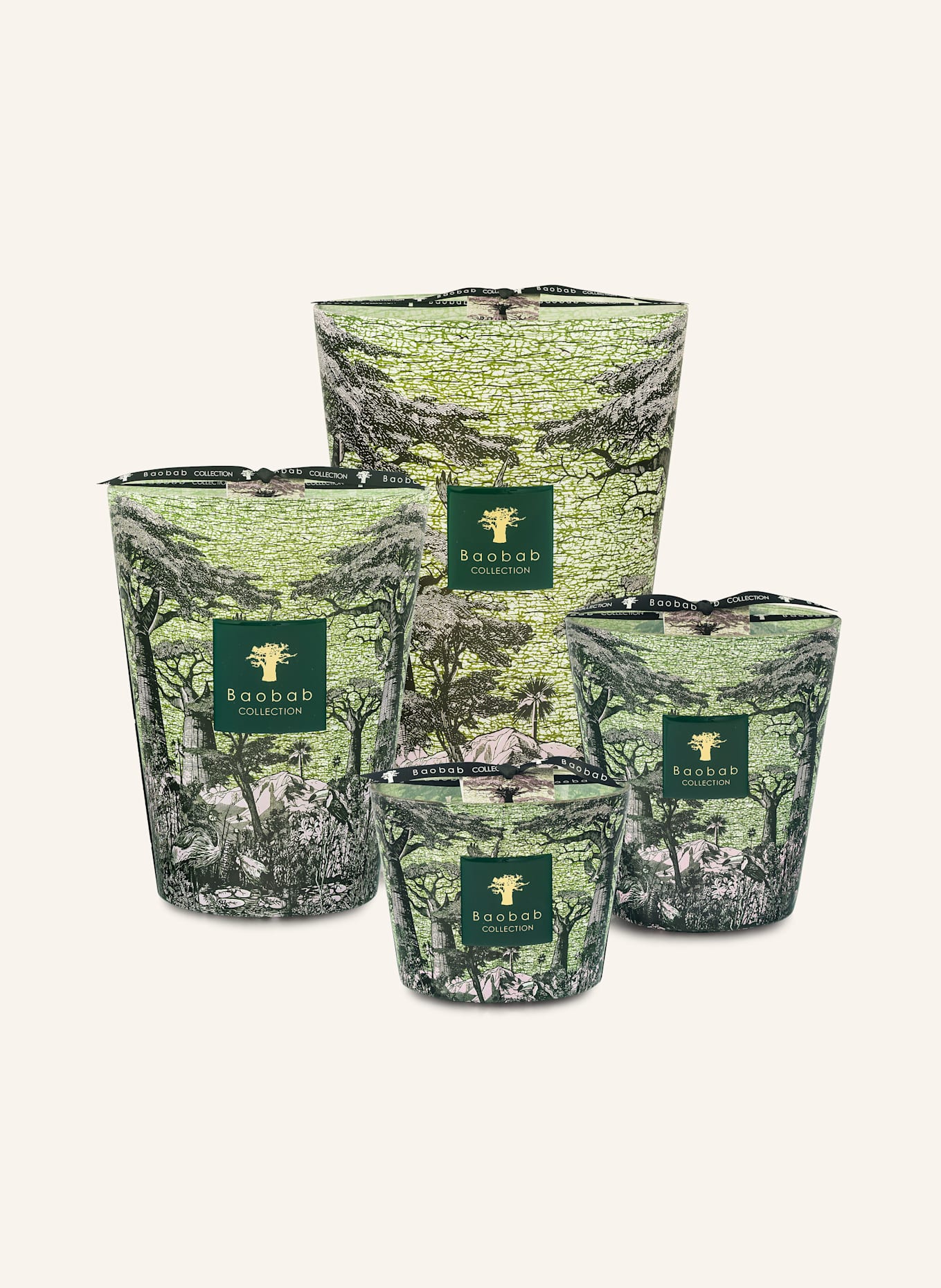 Baobab COLLECTION Duftkerze SACRED TREES TOUBA: ROSA / HELLGRÜN