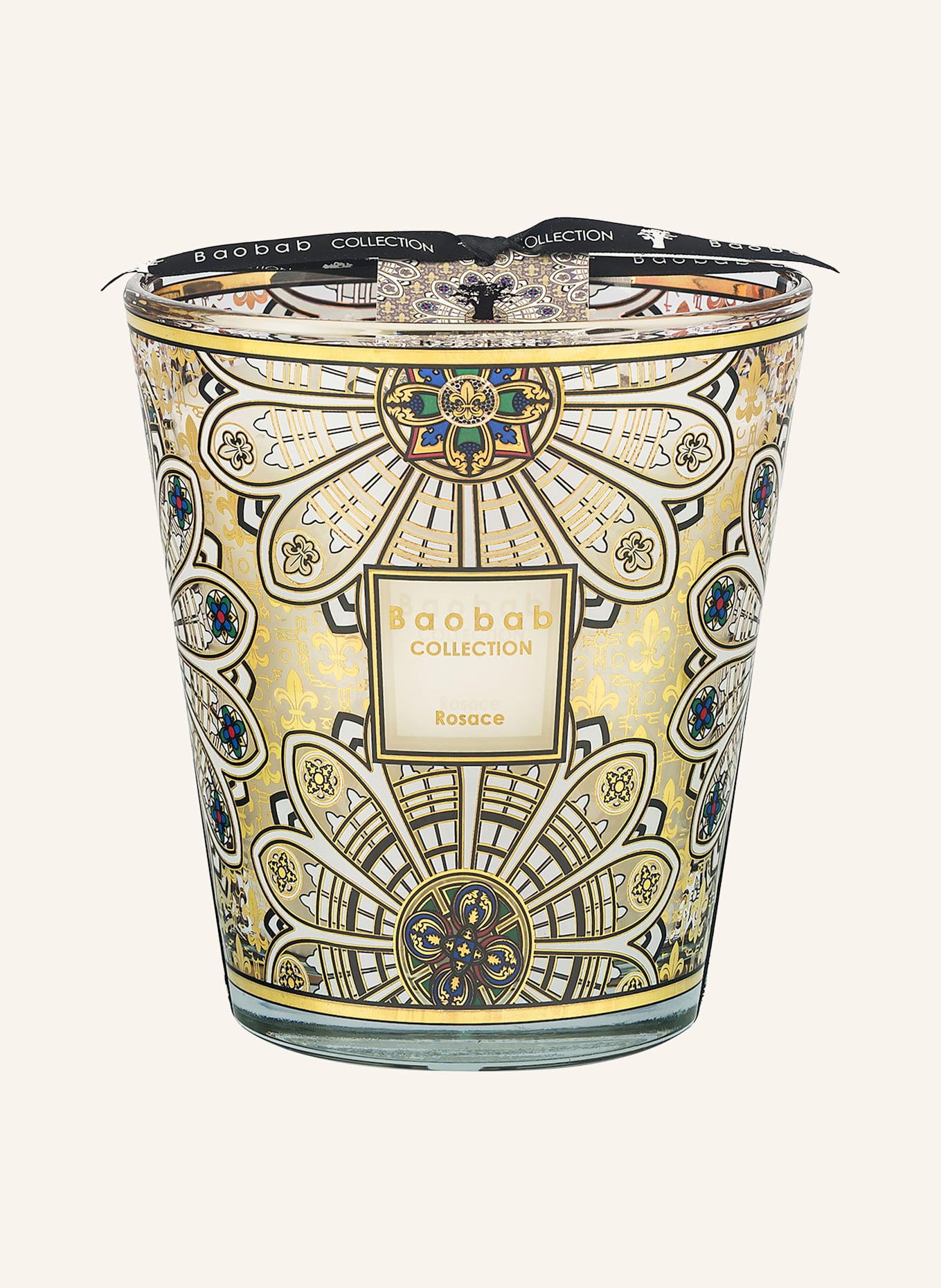 Baobab COLLECTION Duftkerze ROSACE: GOLD / WEISS / SCHWARZ