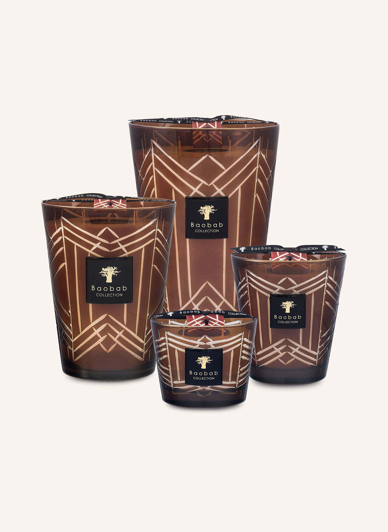Baobab COLLECTION Vonná svíčka HERITAGE FONTENAY: TMAVĚ HNĚDÁ