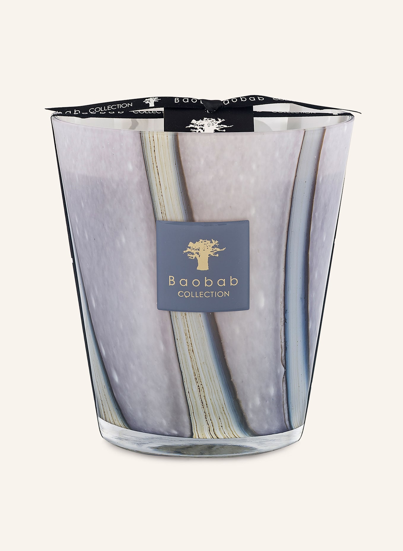 Baobab COLLECTION Vonná svíčka BROCELIANDE: ŠEDÁ/ TMAVĚ MODRÁ/ SVĚTLE FIALOVÁ