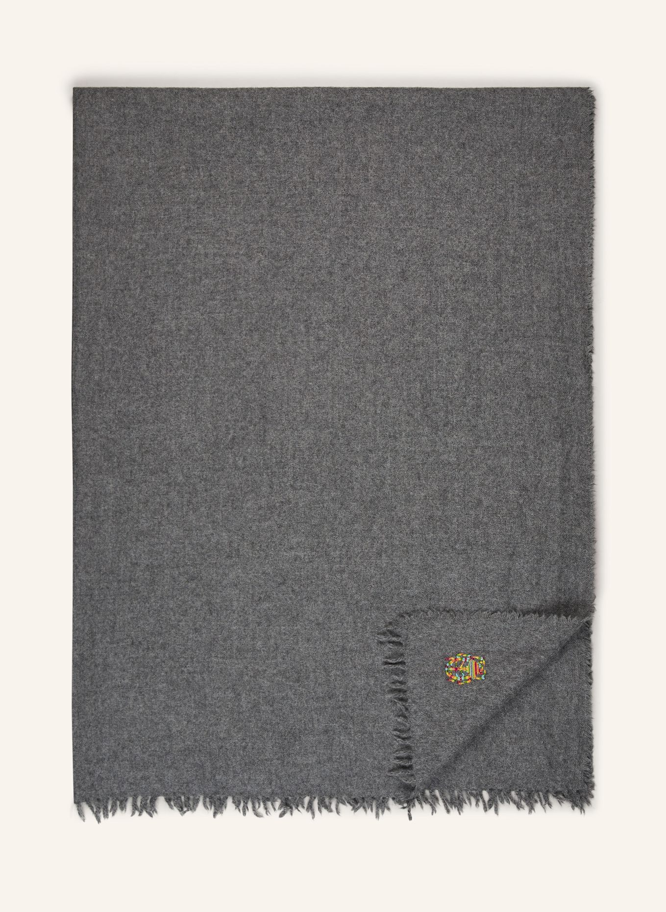 zoeppritz Alpaka-Plaid MAD ATTITUDE: GRAU