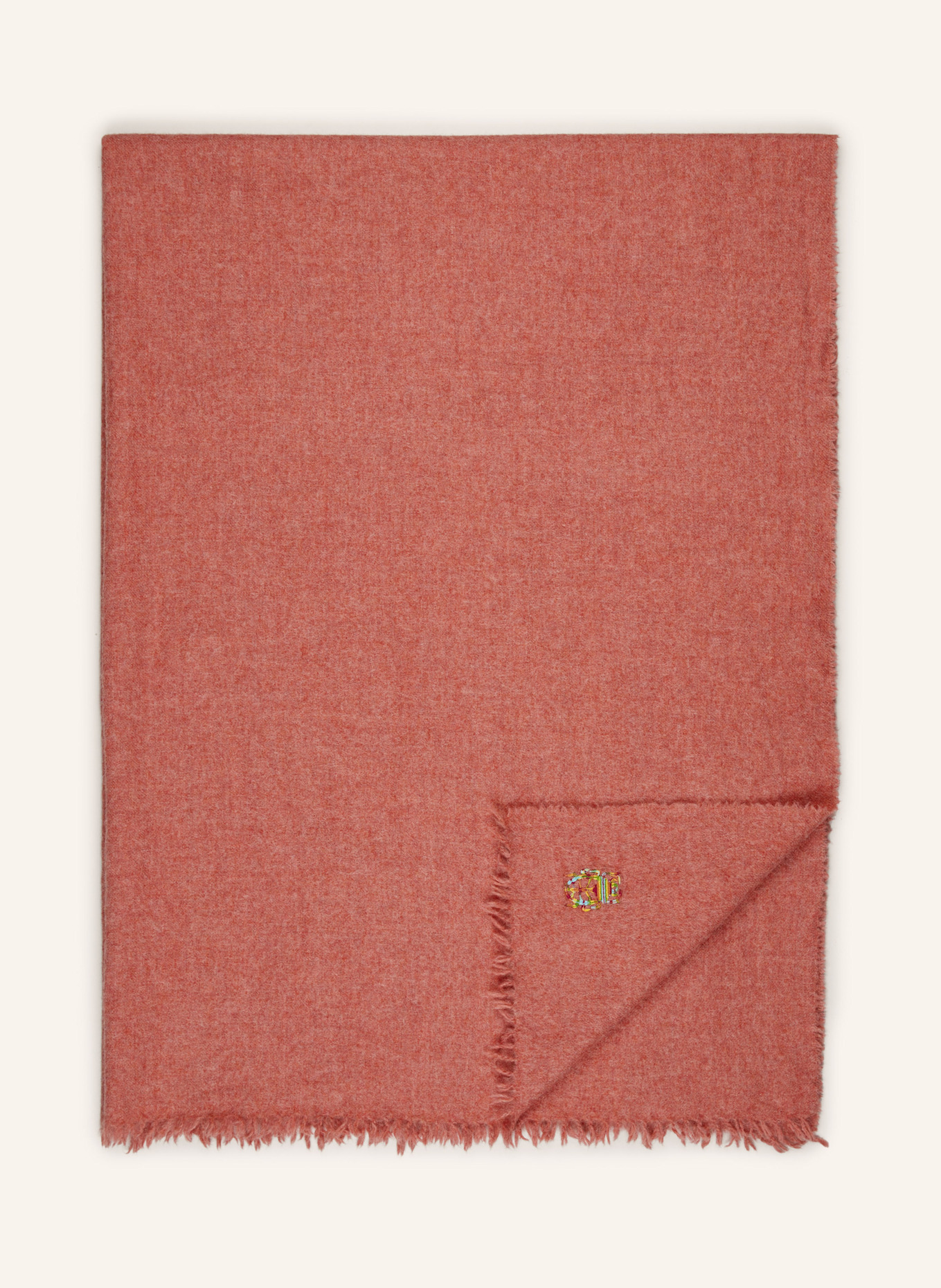 zoeppritz Alpaka-Plaid MAD ATTITUDE: HELLROT