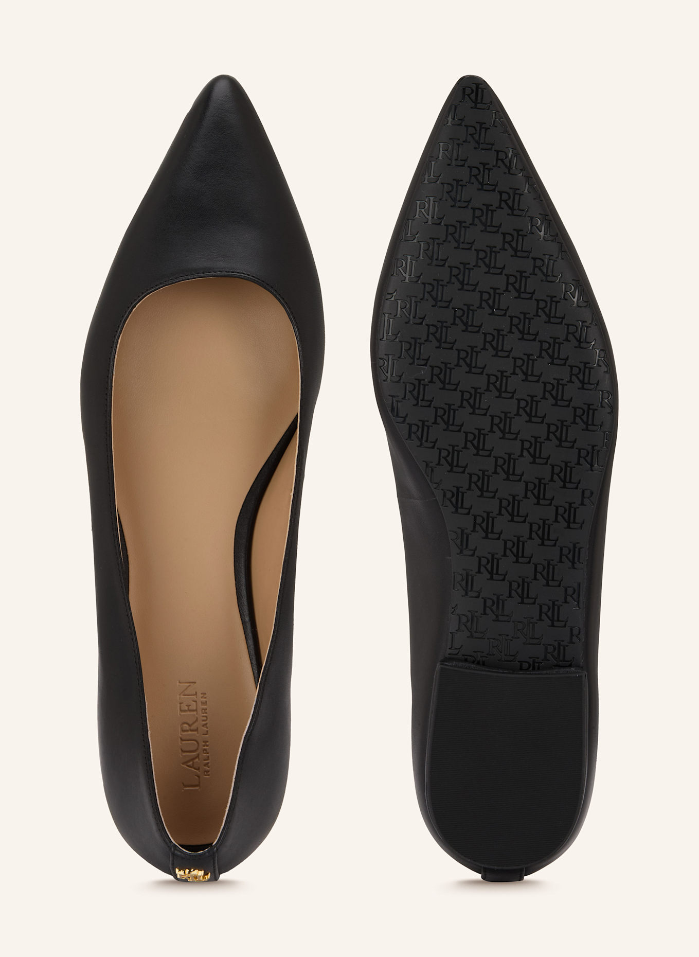 LAUREN RALPH LAUREN Ballet flats LONDYN: BLACK