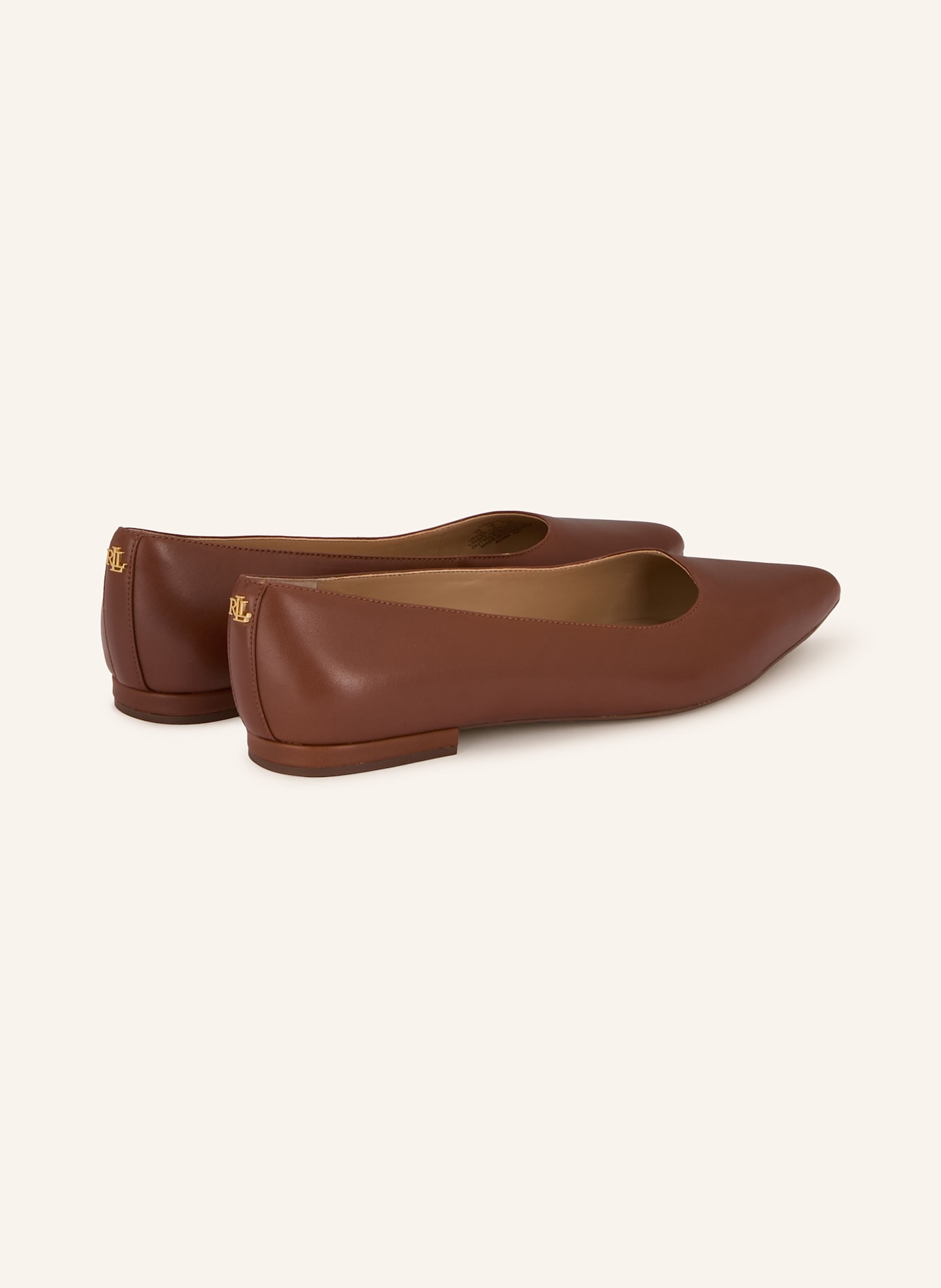 LAUREN RALPH LAUREN Ballet flats LONDYN: BROWN