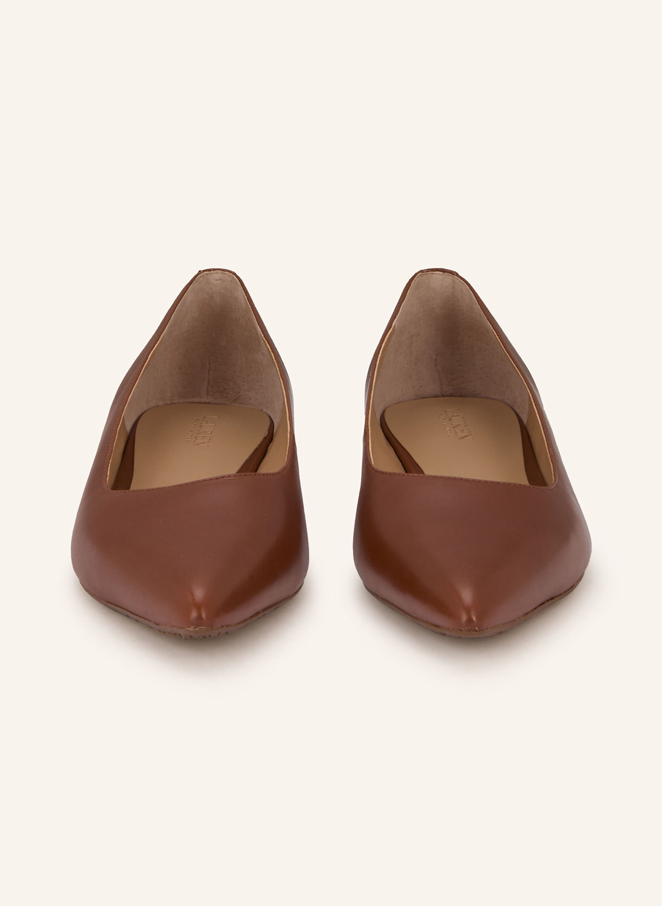 LAUREN RALPH LAUREN Ballet flats LONDYN: BROWN