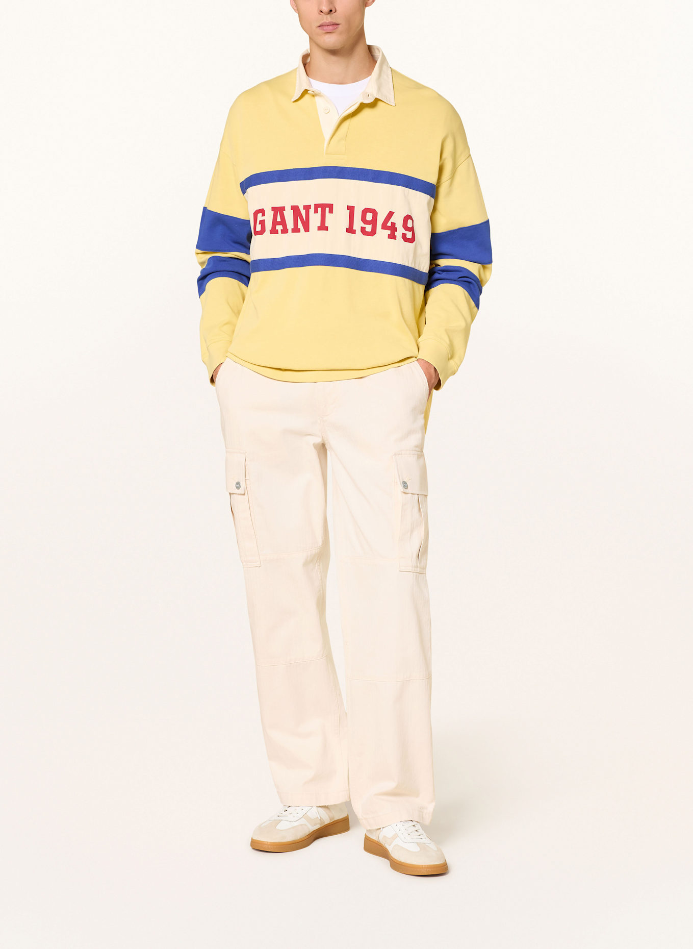 GANT Cargohose Relaxed Fit: 119 CREAMED WHITE