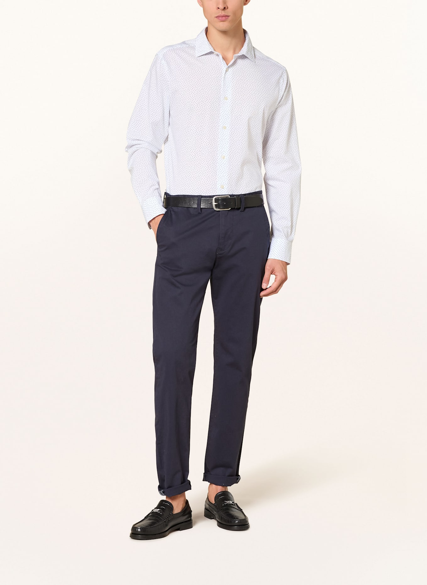 GANT Hemd Regular Fit: WEISS / BLAU