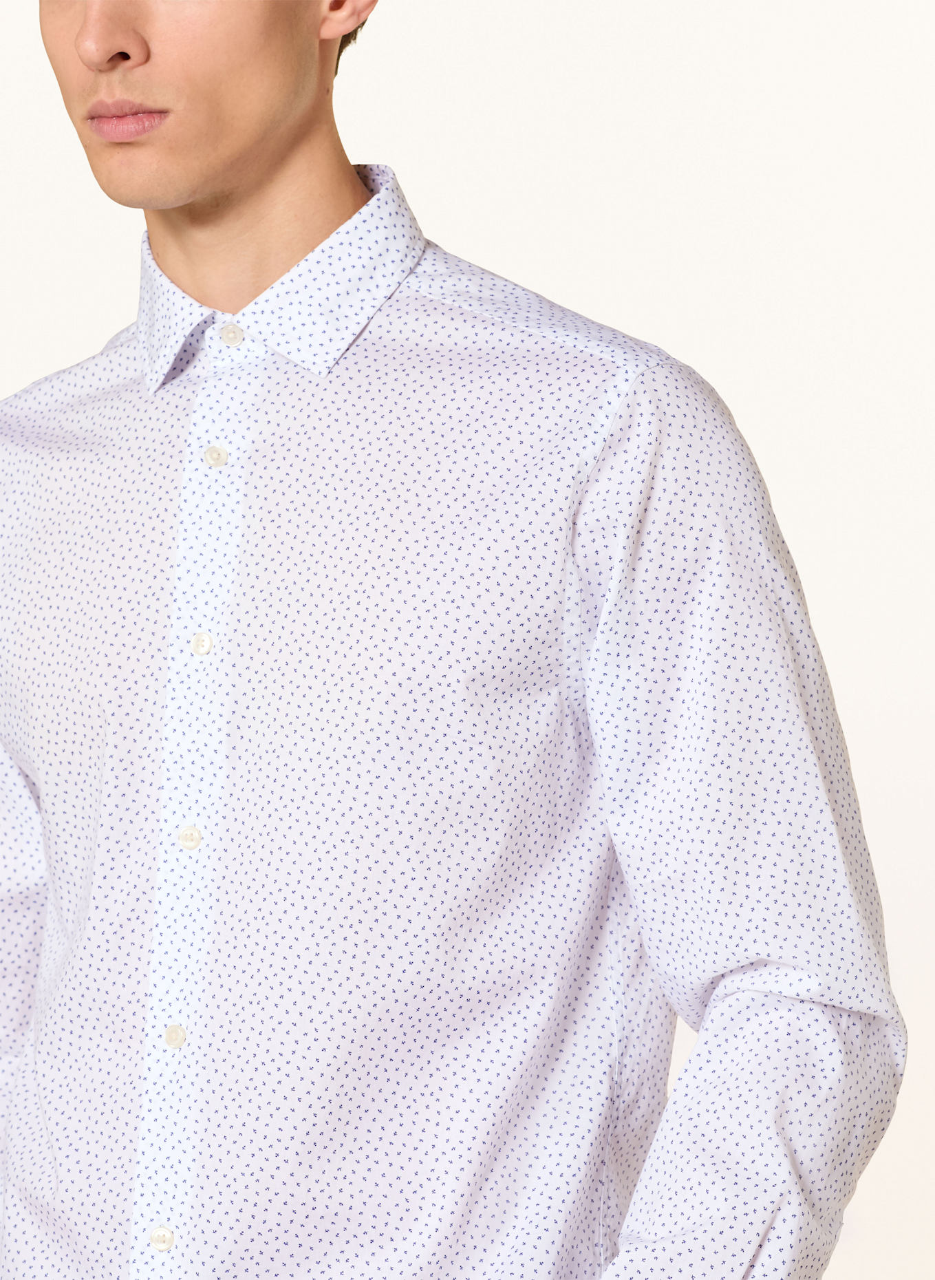GANT Hemd Regular Fit: WEISS / BLAU